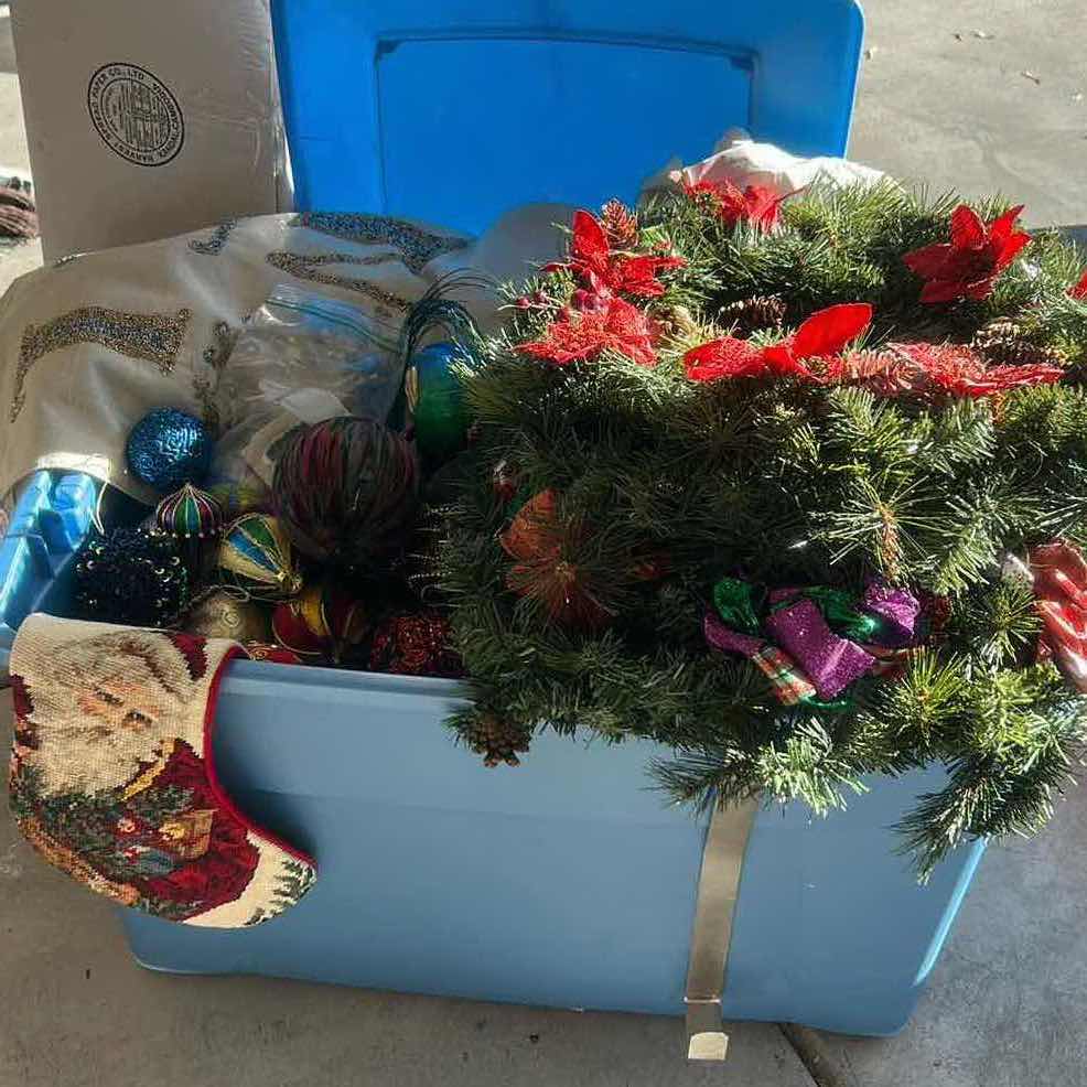 Photo 1 of CHRISTMAS TREE AND CHRISTMAS DECORATIONS