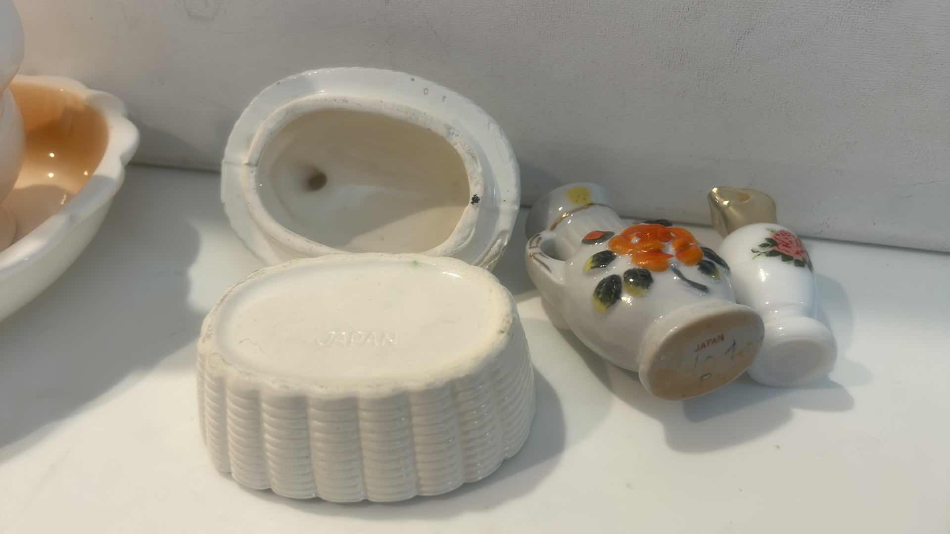 Photo 1 of VINTAGE TABLETOP DECOR ITEMS- CERAMIC PORCELAIN & GLASS