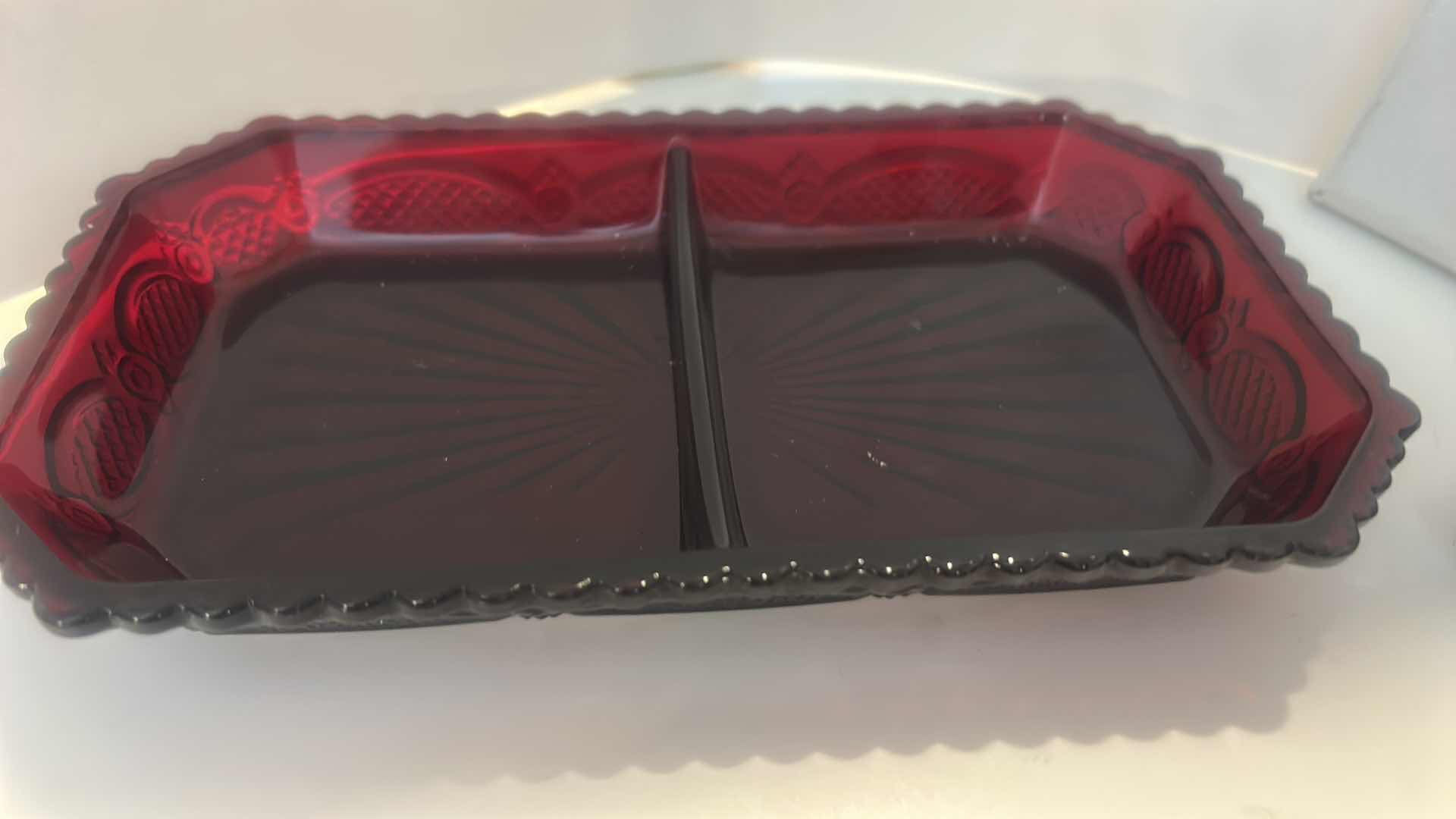 Photo 1 of AVON 1876 CAPE COD RUBY RED GLASSWARE