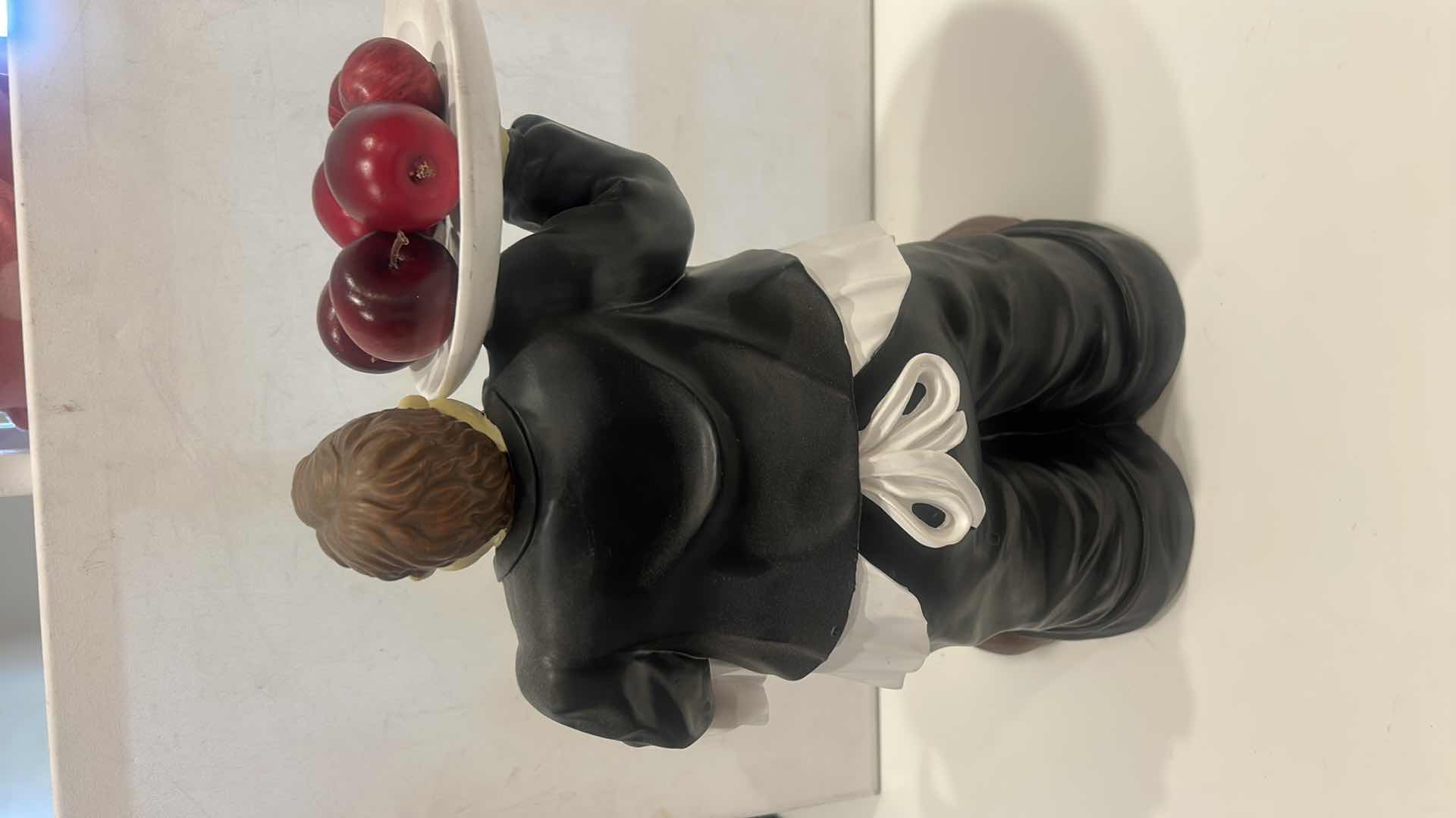 Photo 1 of VINTAGE ITALIAN BISTRO WAITER RESIN STATUE, H13”