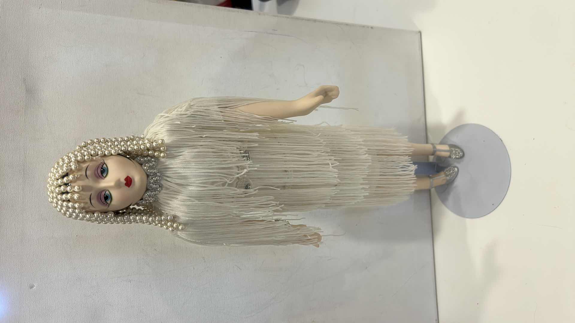 Photo 1 of VINTAGE ART DECO-INSPIRED "GATSBY ROARING 20S FLAPPER" PORCELAIN DOLL, 18” $45