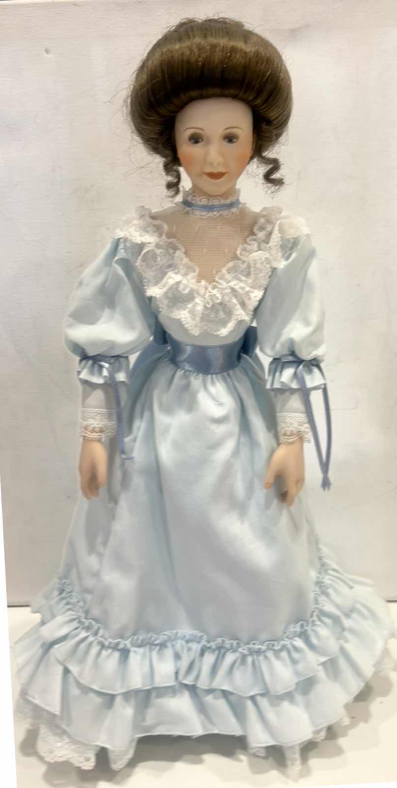 Photo 1 of FINE PORCELAIN COLLECTIBLE DOLL H18” $20