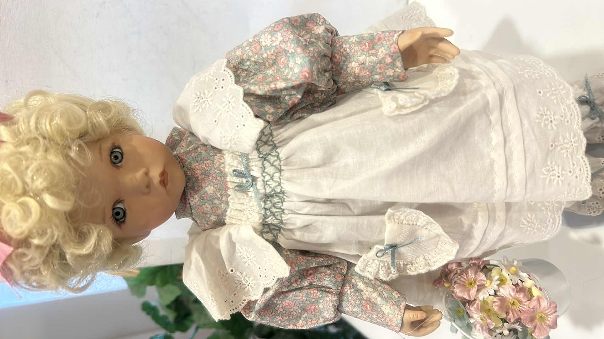 Photo 1 of FINE PORCELAIN COLLECTIBLE DOLL H16” $100