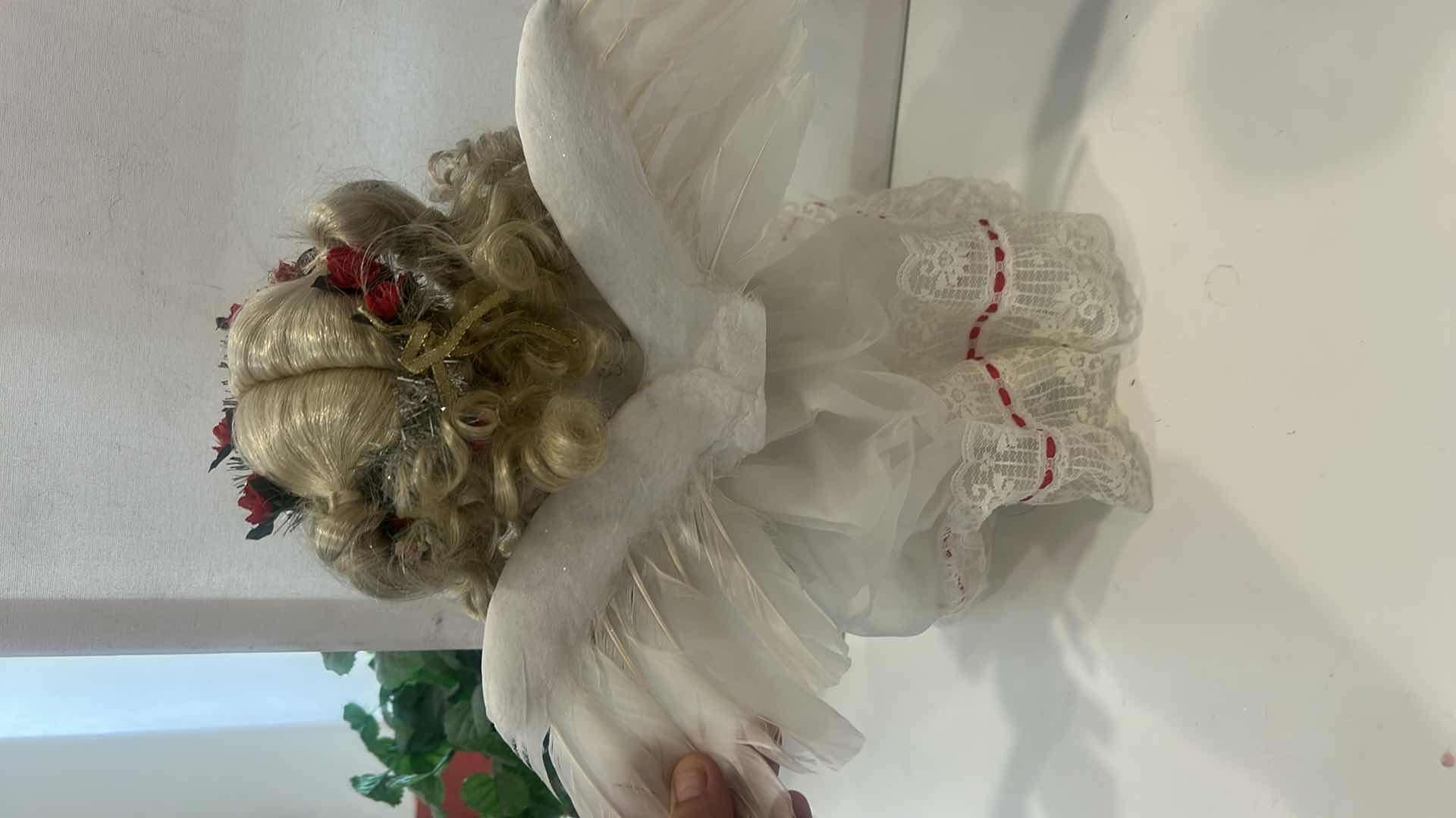 Photo 1 of VINTAGE "ANGEL OF LOVE" PORCELAIN COLLECTOR DOLL  $45