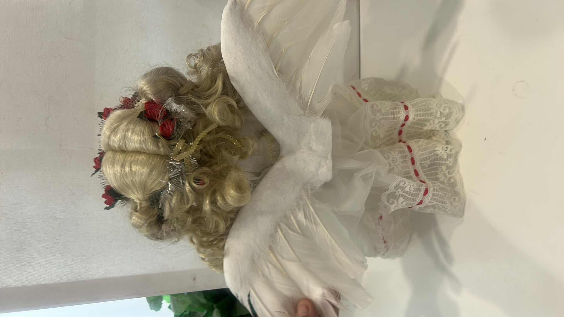 Photo 1 of VINTAGE "ANGEL OF LOVE" PORCELAIN COLLECTOR DOLL  $45
