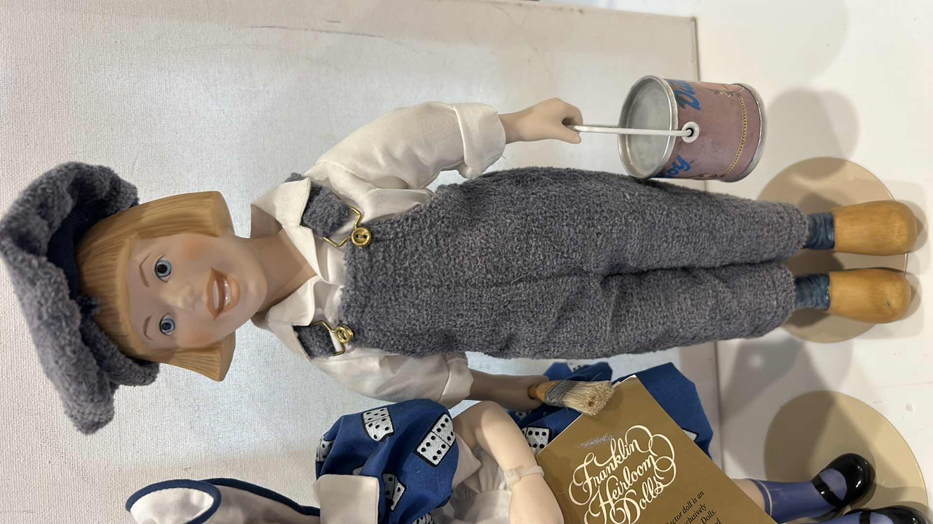 Photo 1 of 2 - 1985-1986 FRANKLIN HEIRLOOM PORCELAIN DOLLS $70