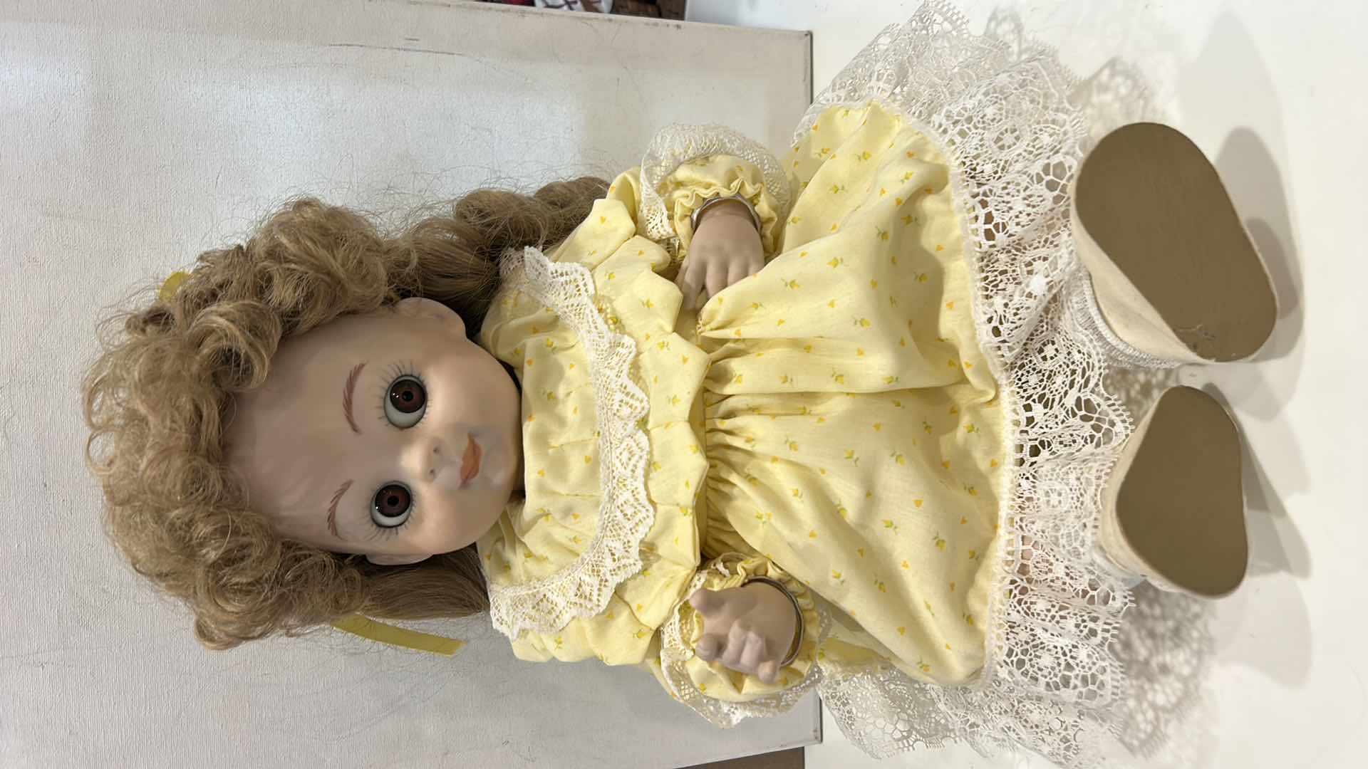 Photo 1 of 1990s GOEBEL DOLLY DINGLE PORCELAIN DOLL H19”
