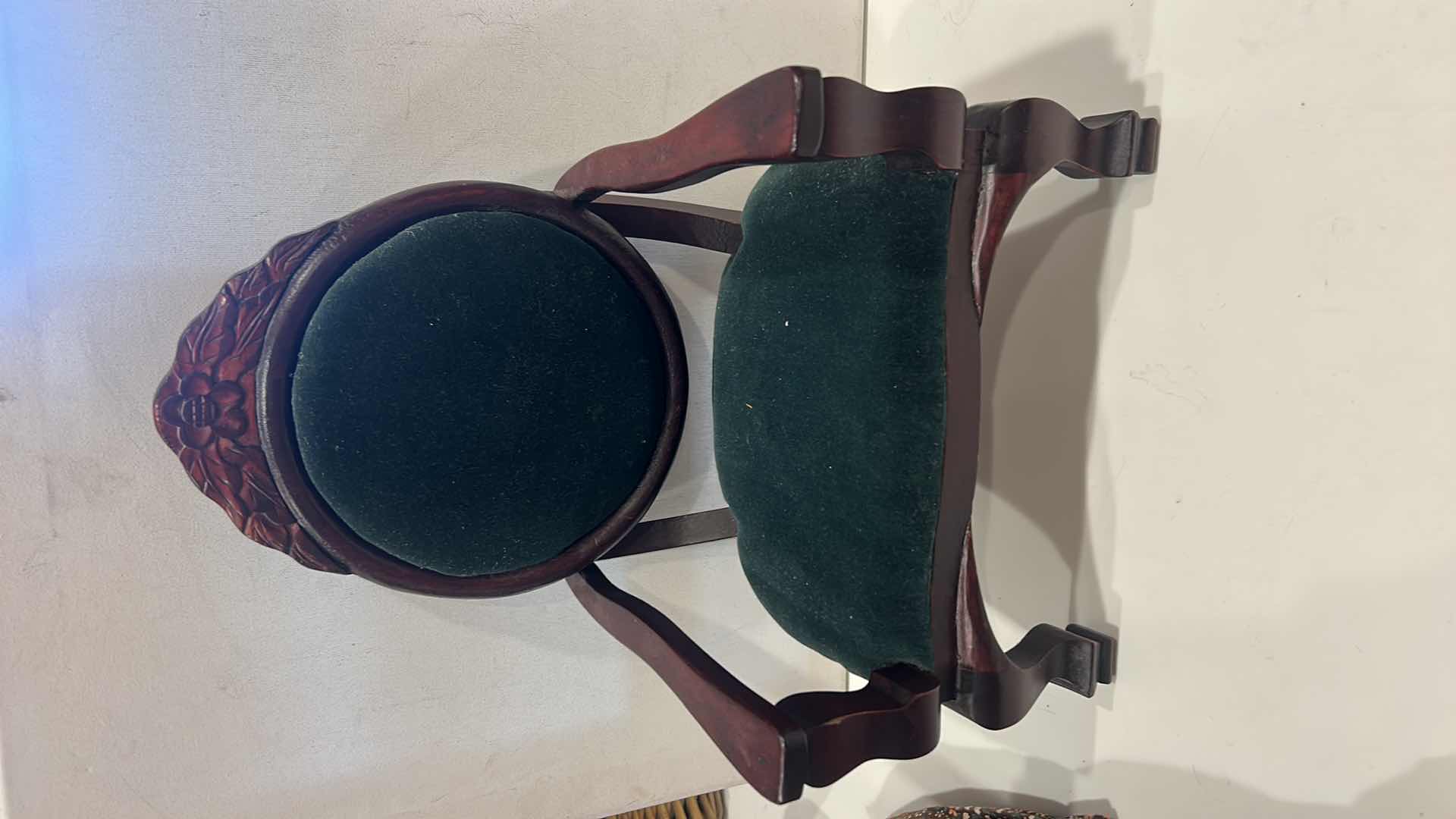 Photo 1 of VINTAGE SHACKMAN DELUXE HAND DRESSED FINE BISQUE REPLICA DOLL H 19” W CHAIR $65