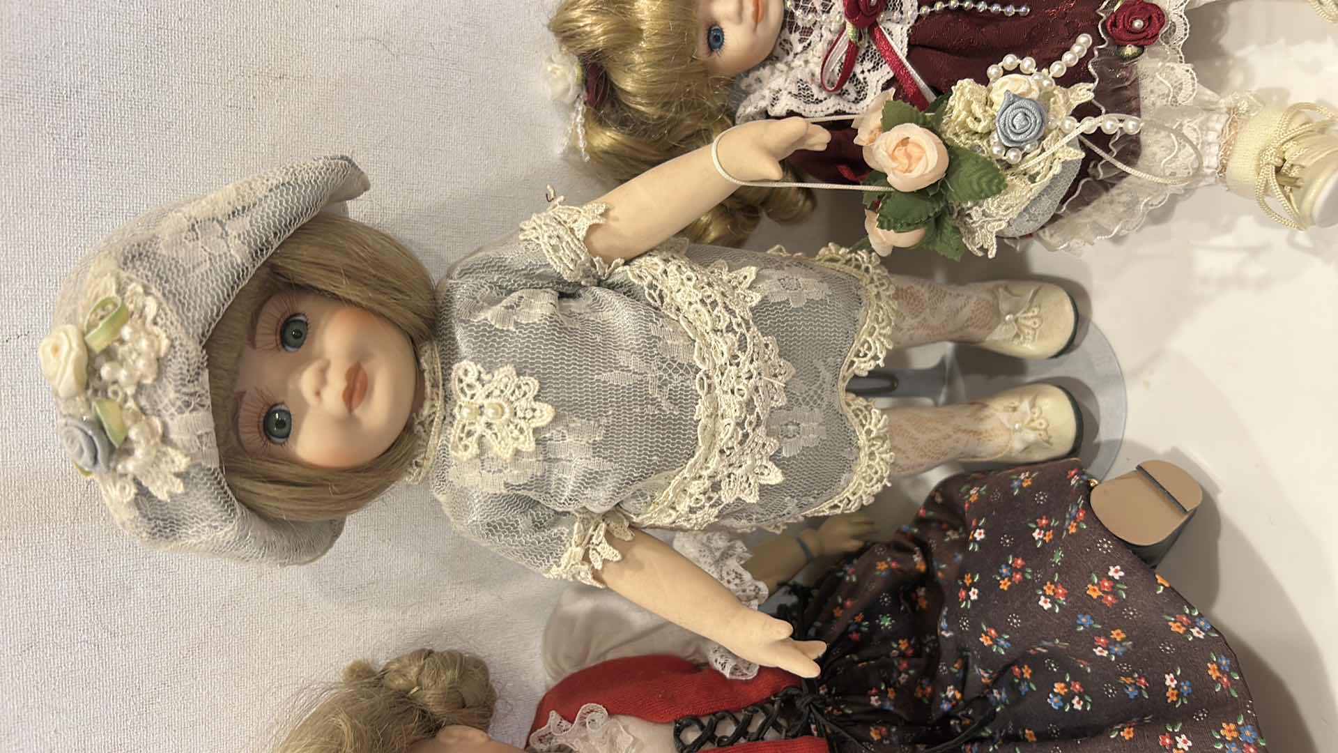 Photo 1 of ARTIST SIGNED GERMANIC/EUROPEAN FOLK STYLE DOLL $65 PLUS 2 ADDITIONAL COLLECTIBLE DOLLS $50