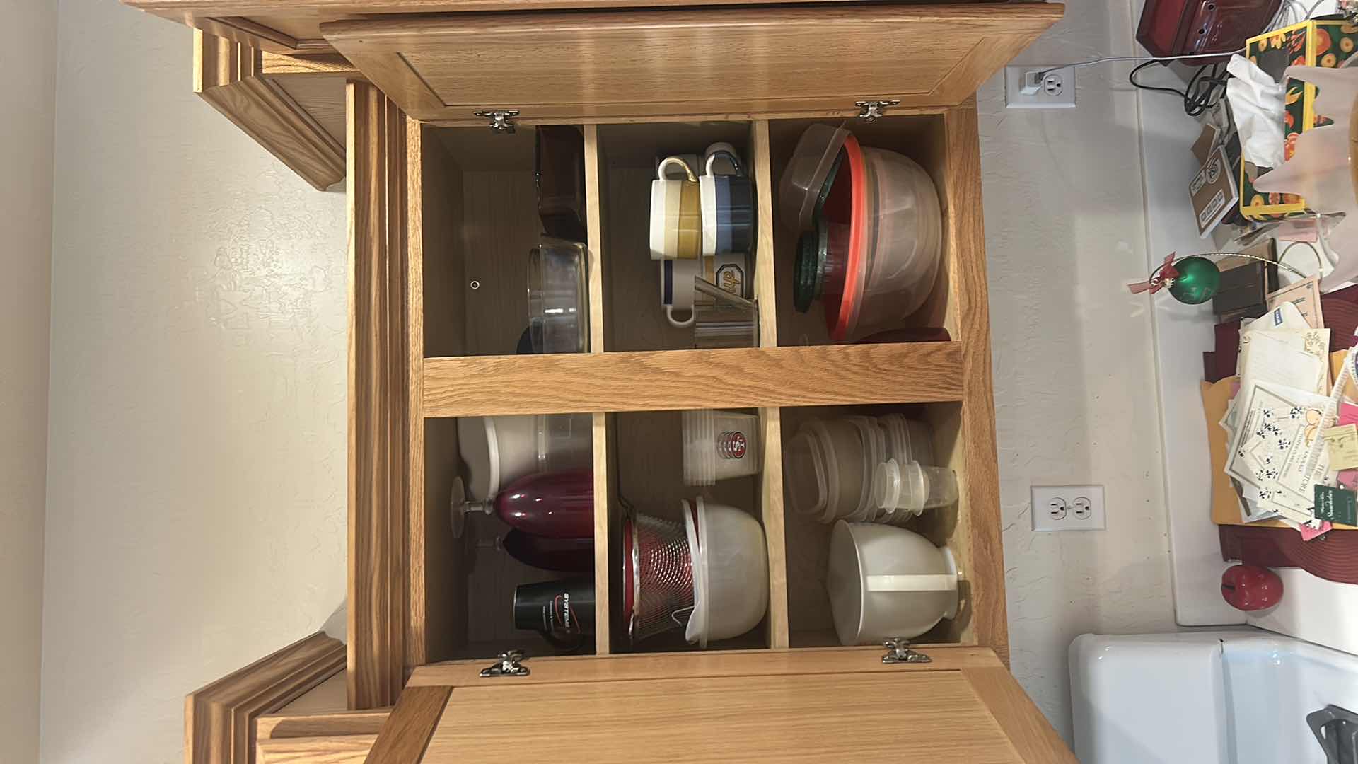Photo 1 of CONTENTS OF CABINET IN KITCHEN