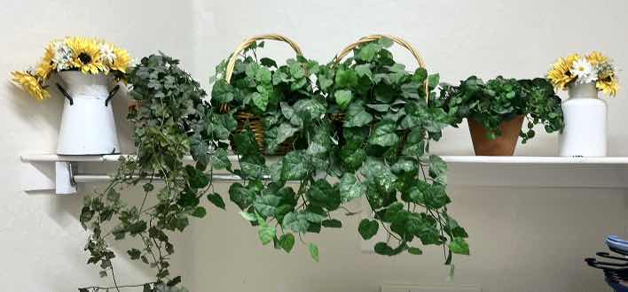 Photo 1 of FAUX GREENERY AND FLORAL ARRANGEMENTS