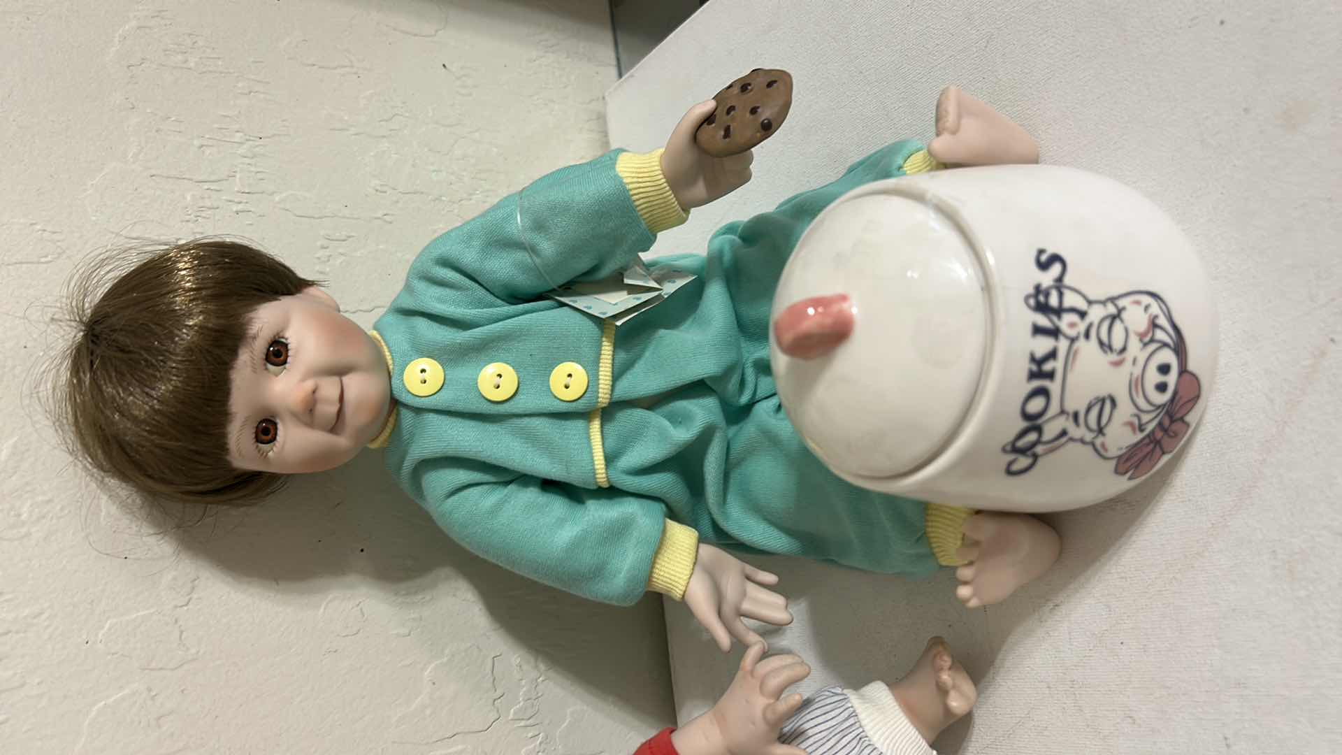 Photo 1 of 2 COLLECTIBLE PORCELAIN DOLLS (SITTING 9”) $150