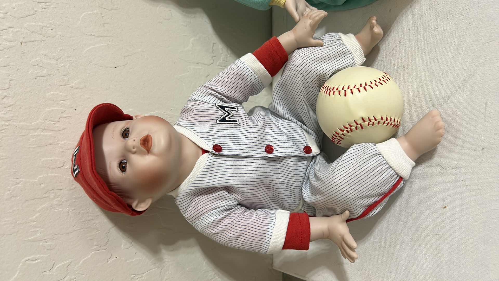 Photo 1 of 2 COLLECTIBLE PORCELAIN DOLLS (SITTING 9”) $150