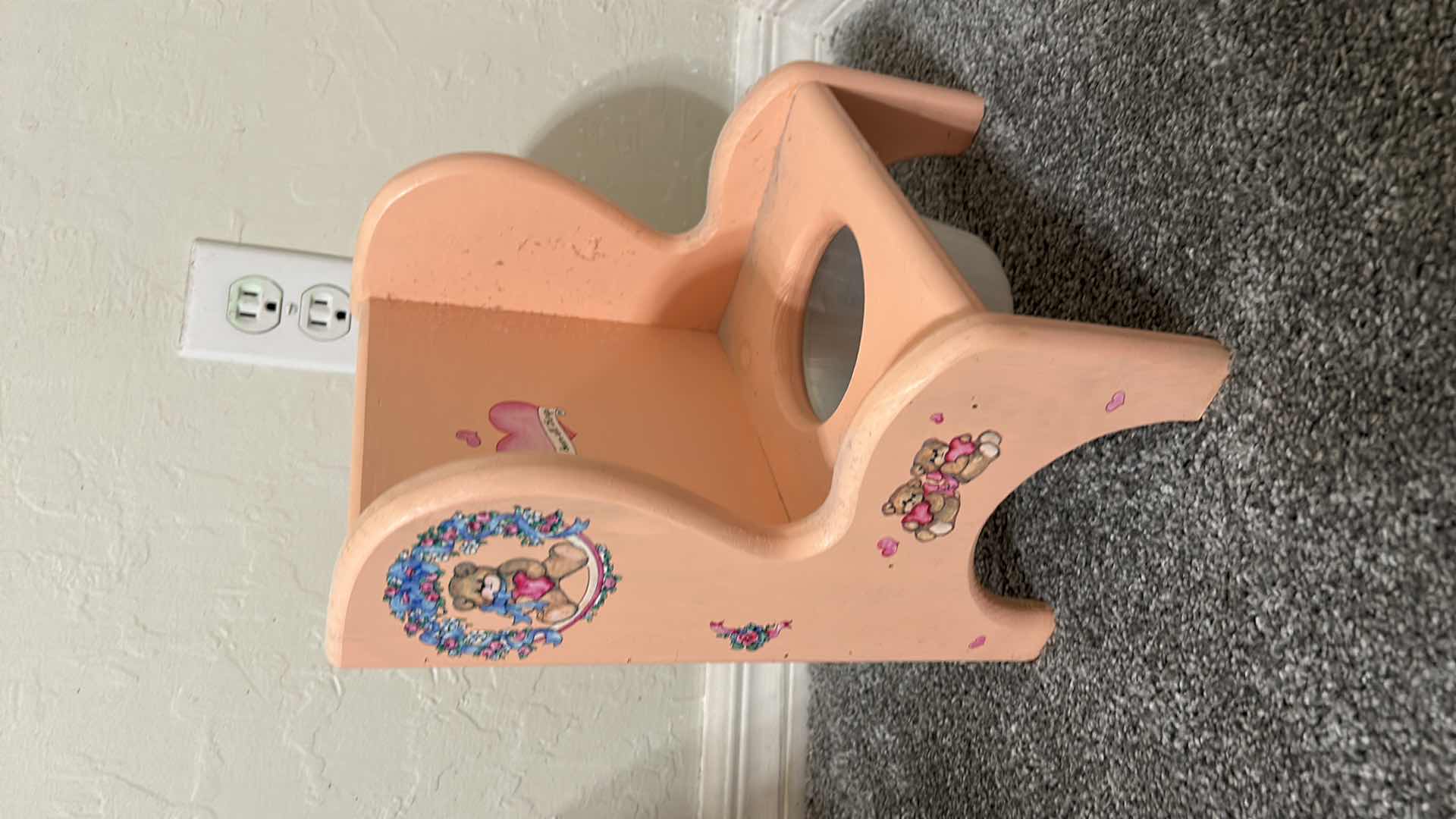 Photo 1 of HANDMADE ARTIST PORCELAIN TODDLER GIRL DOLL ON POTTY CHAIR W TOILET PAPER ROLL H21” $95