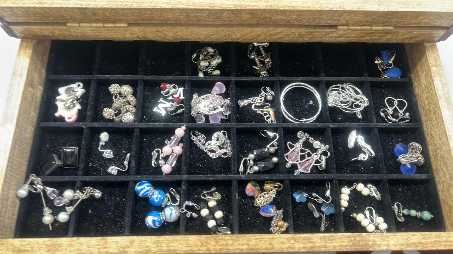 Photo 1 of WOODEN BOX WITH EARRINGS