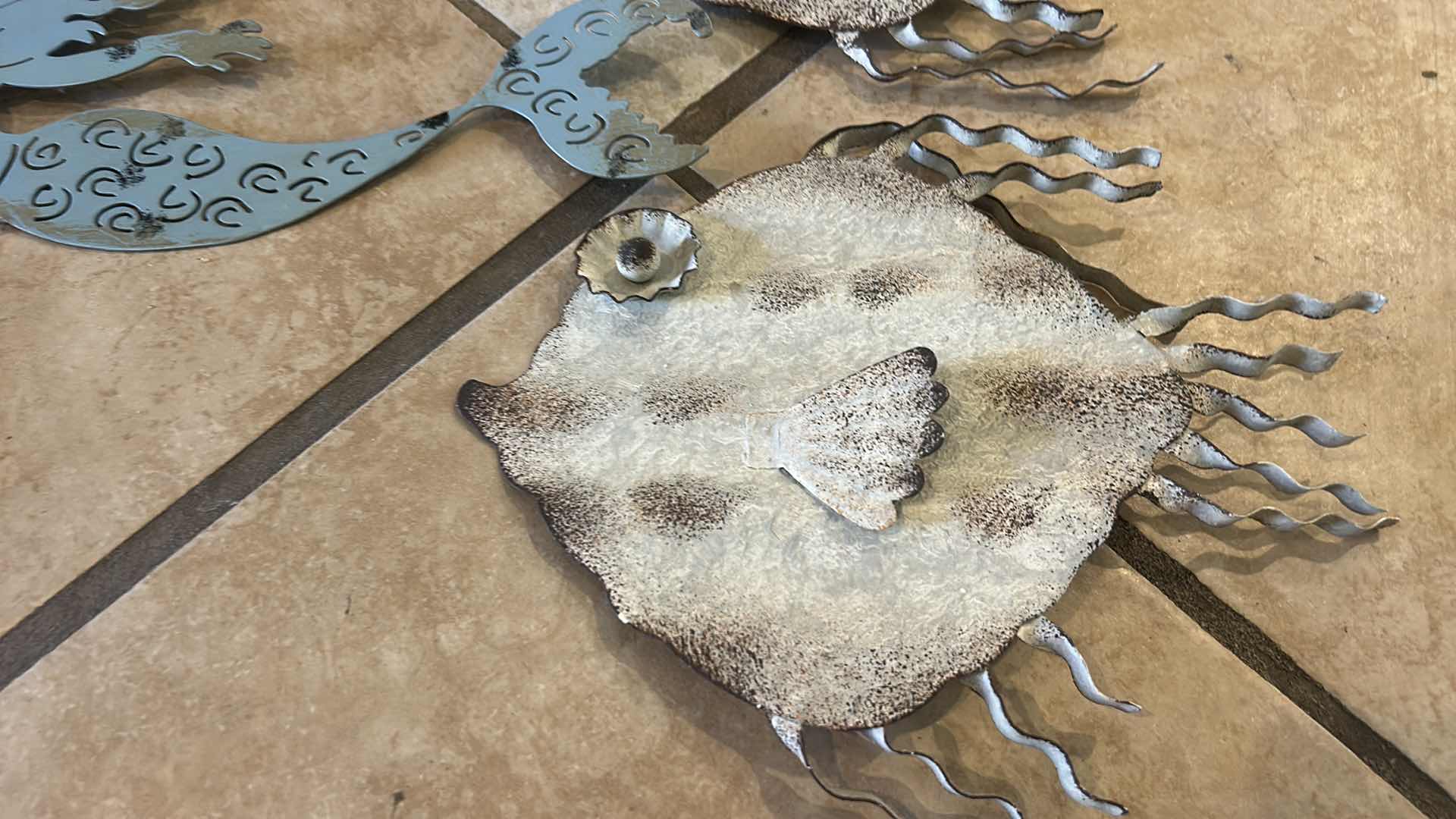 Photo 1 of HOME DECOR- METAL FISH, MERMAID & WOOD PLAQUE