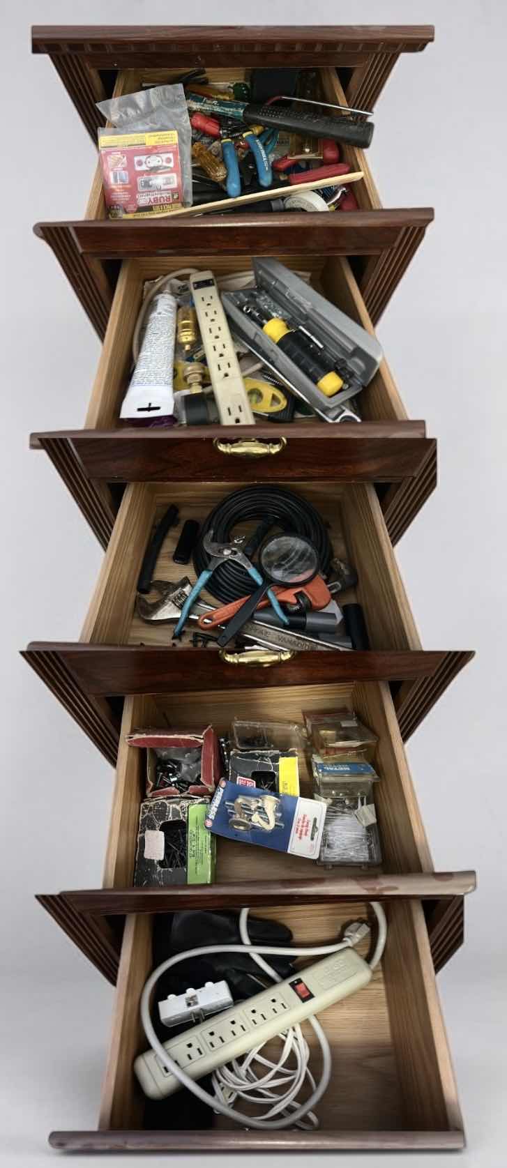 Photo 1 of CONTENTS OF 5 DRAWERS - VARIOUS TOOLS