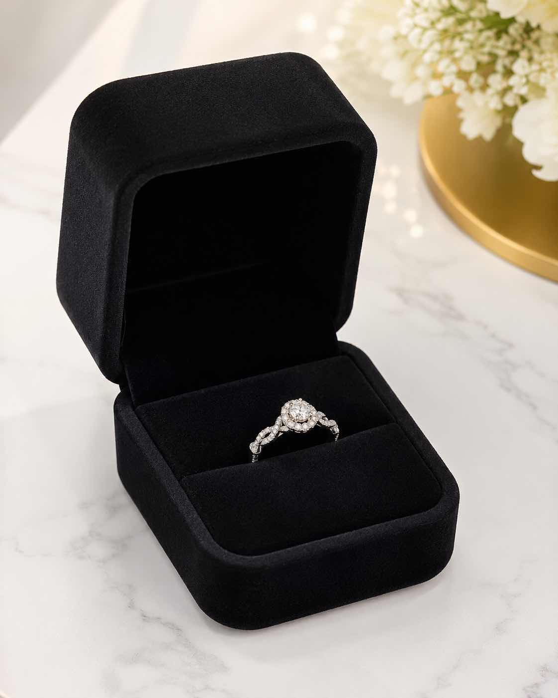 Photo 1 of 10K WHITE GOLD 1CTW DIAMOND RING 2.5G (EST SIZE 6-7) #19 $2,450