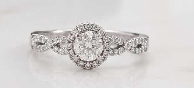 Photo 1 of 10K WHITE GOLD 1CTW DIAMOND RING 2.5G (EST SIZE 6-7) #19 $2,450