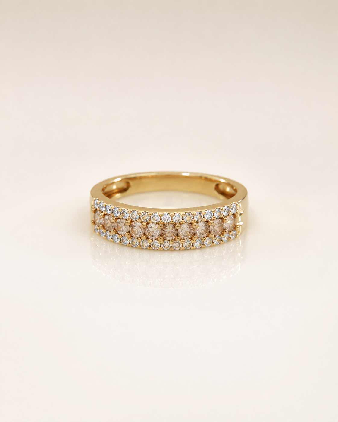 Photo 1 of 10K YELLOW GOLD 1CTW DIAMOND RING 2.6G (EST SIZE 6 –7) #44 $2800