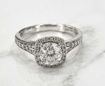 Photo 1 of 10K WHITE GOLD  1CTW DIAMOND RING 3.4 G (EST SIZE 5–6) #20