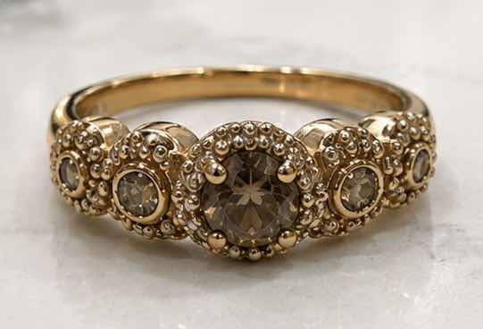 Photo 1 of 14K ROSE GOLD 1 CTW DIAMOND RING 3.4G (EST SIZE 6–7) #11