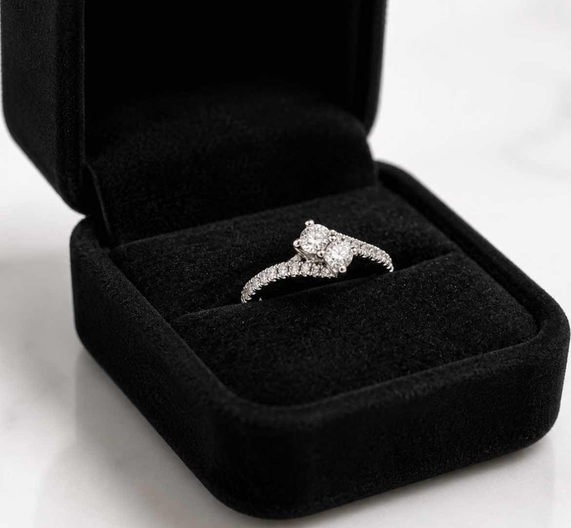 Photo 1 of 14K WHITE GOLD 1CTW DIAMOND RING 53.8 G. (EST SIZE 6–7) #7