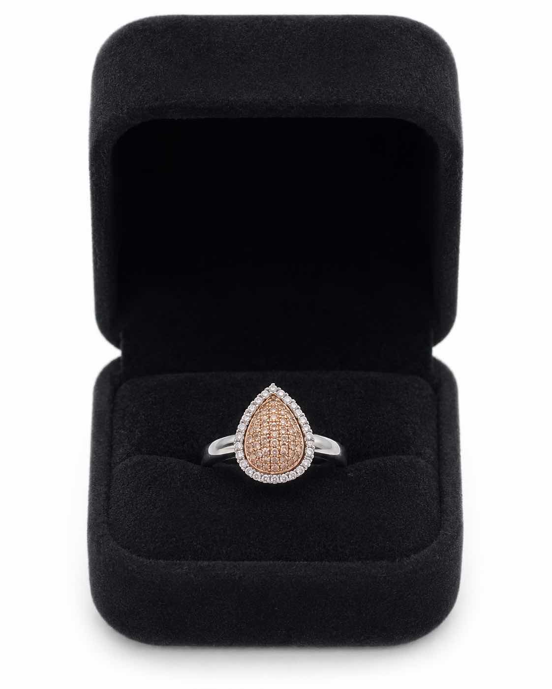 Photo 1 of 14K WHITE GOLD. 50CTW DIAMOND RING 4G.  (EST SIZE 6 -7) #22