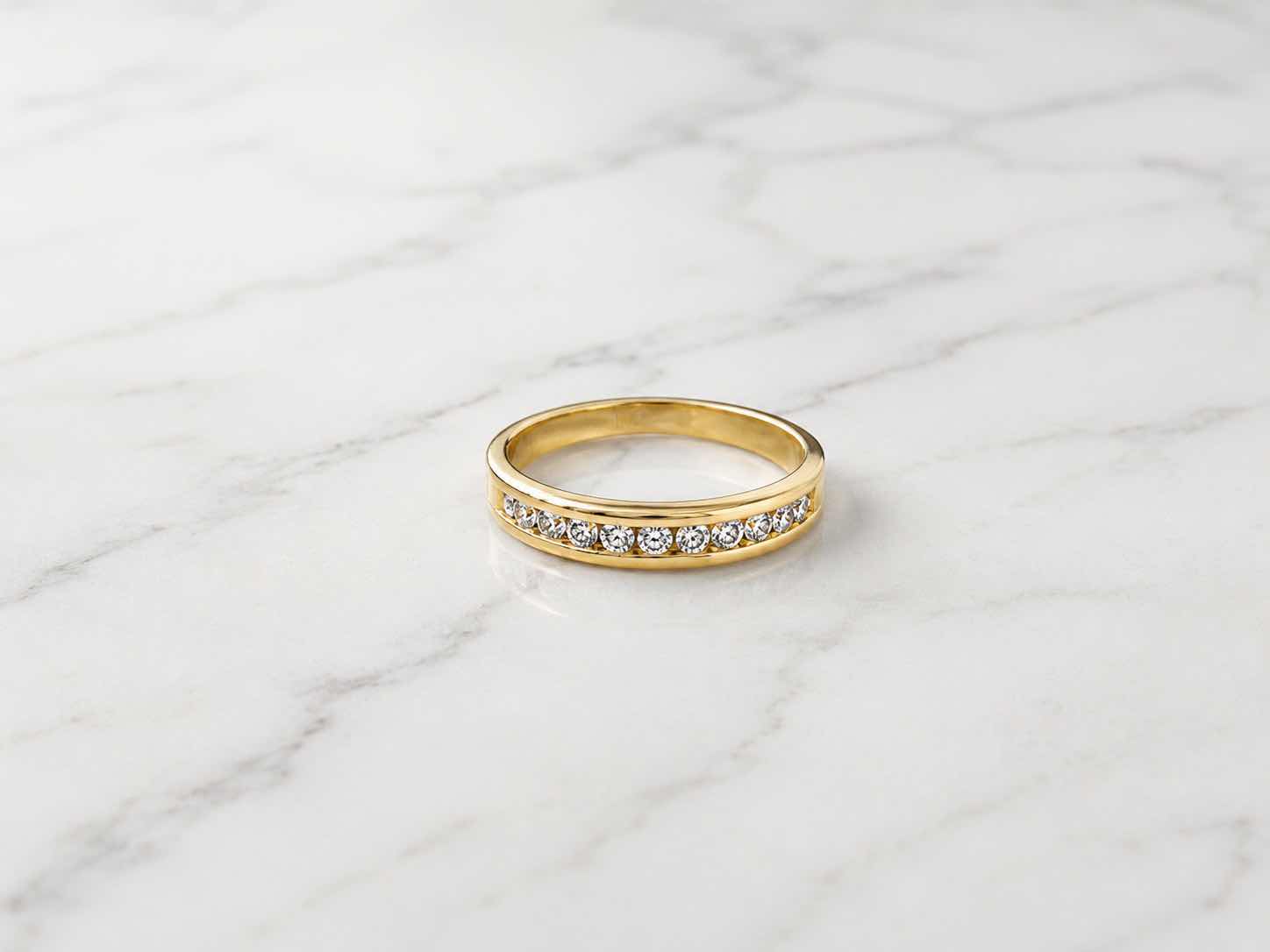 Photo 1 of 10 K YELLOW GOLD 1CTW DIAMOND RING 5.3 G (EST SIZE 8–9) #41