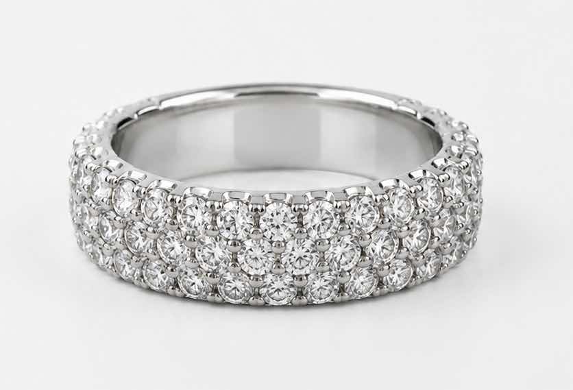 Photo 1 of 10K WHITE GOLD  2CTW DIAMOND RING 5G (EST SIZE 6–7) #35 $4000