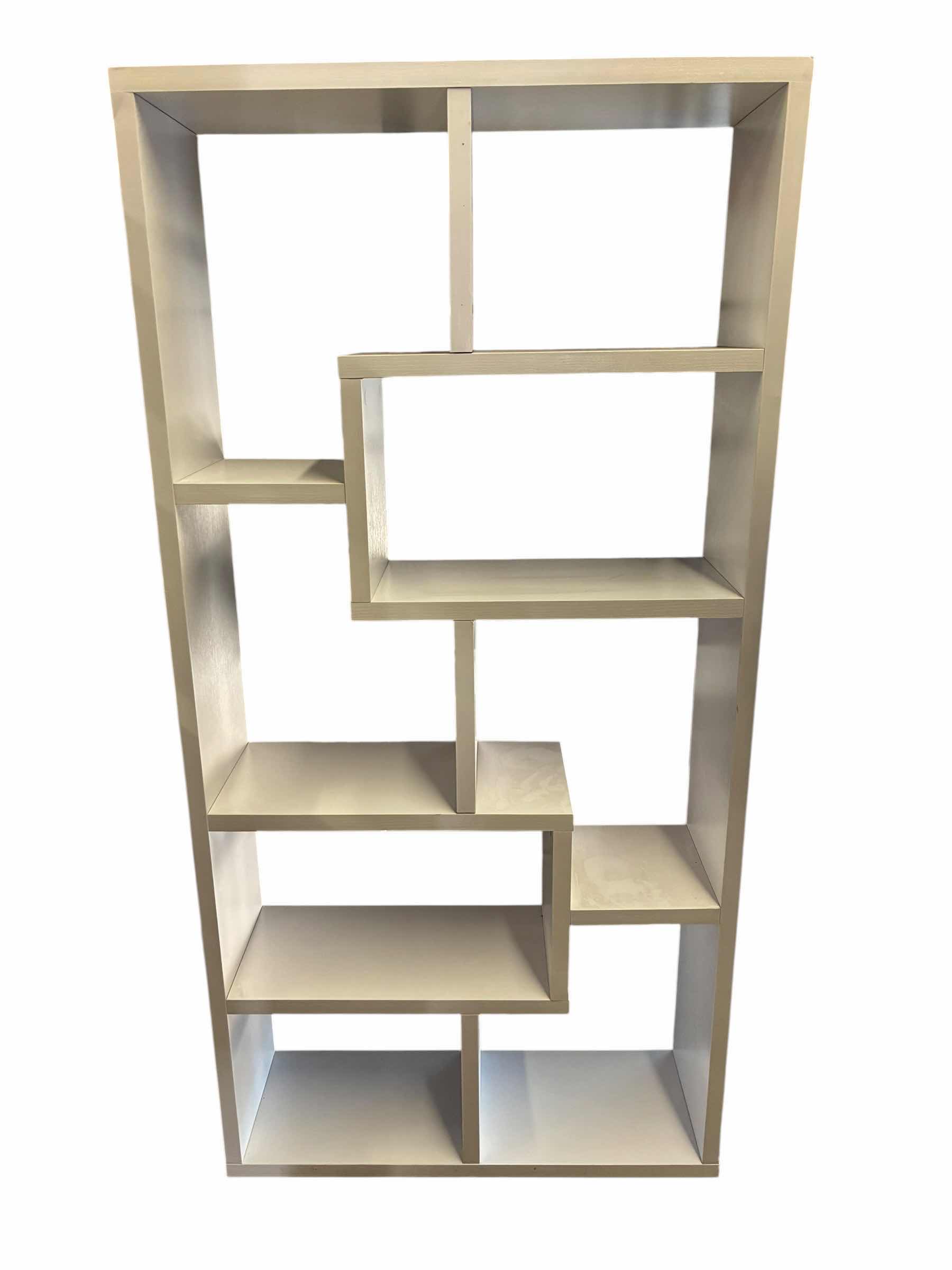 Photo 1 of WINOU WHITE WOOD GEOMETRIC DISPLAY BOOKCASE