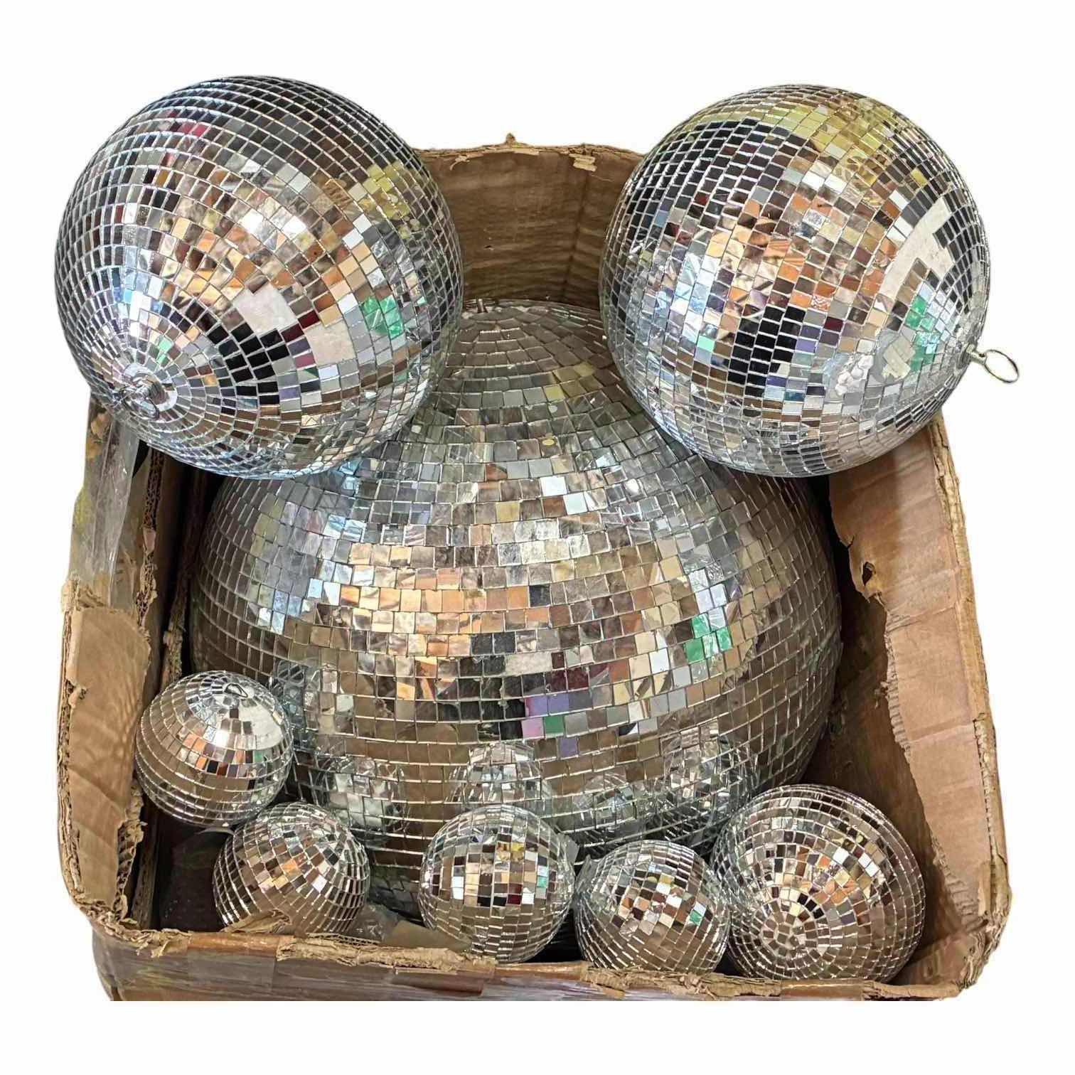 Photo 1 of SILVER DISCO BALLS -24”,9”,5”,4”