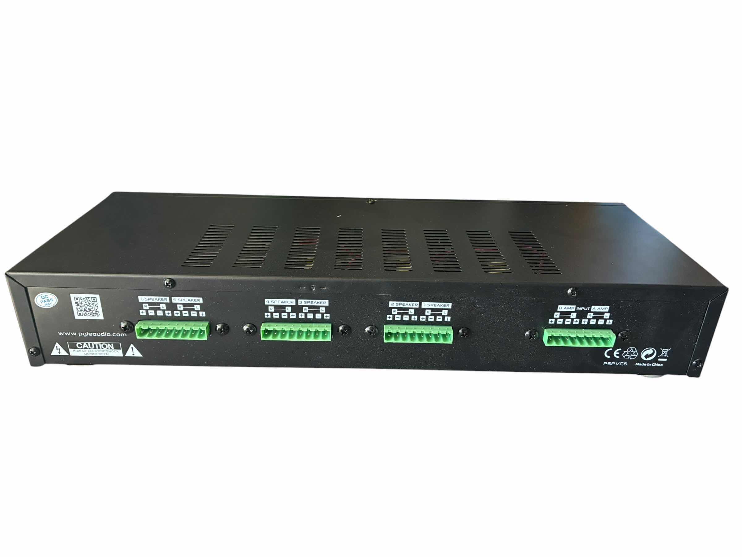 Photo 1 of PYLE 6-CHANNEL HIGH POWER STEREO SPEAKER SELECTOR W/VOLUME CONTROL PSPVC6