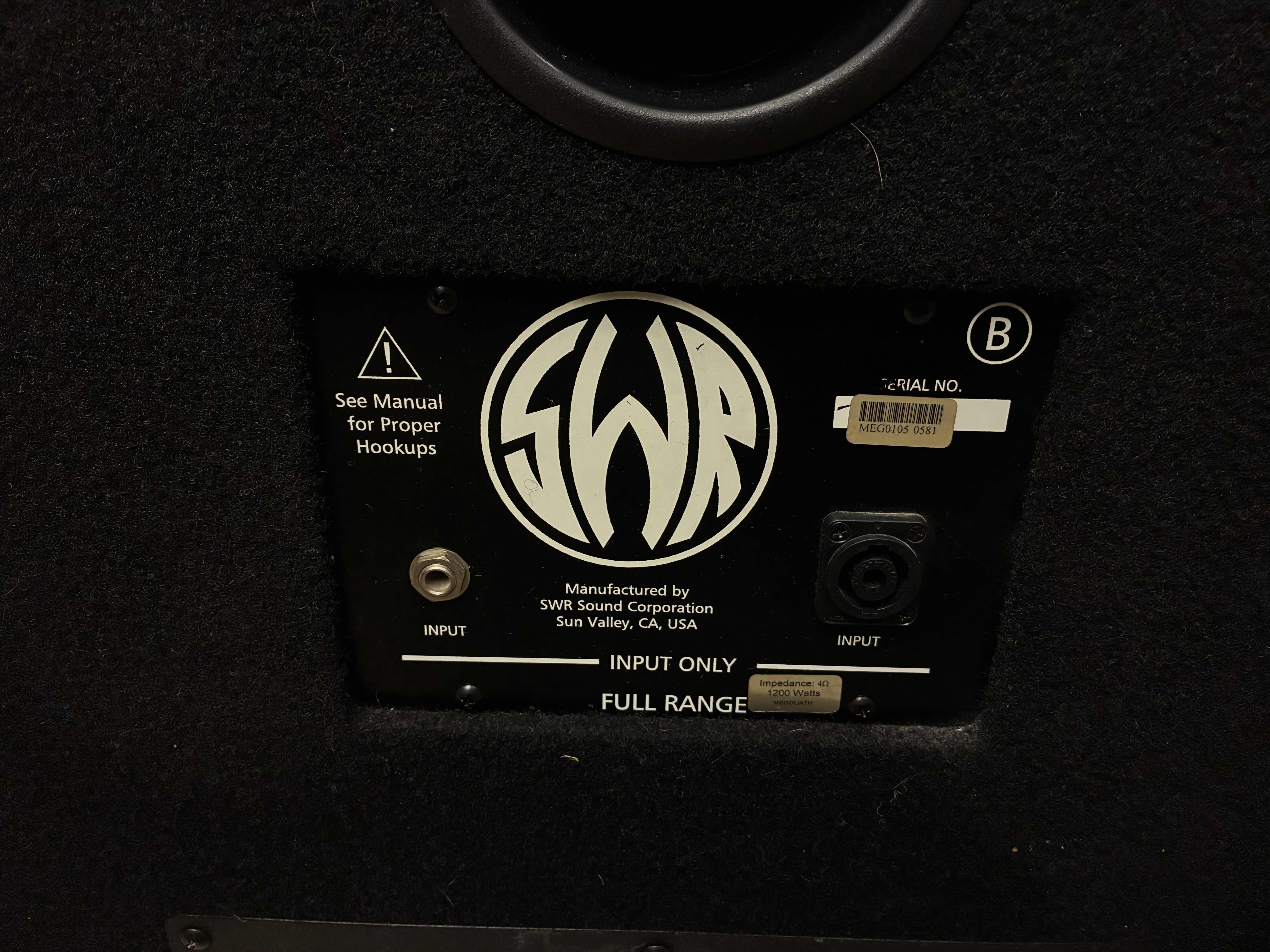 Photo 1 of SWR MEGOLIATH AMPLIFIER 8X10