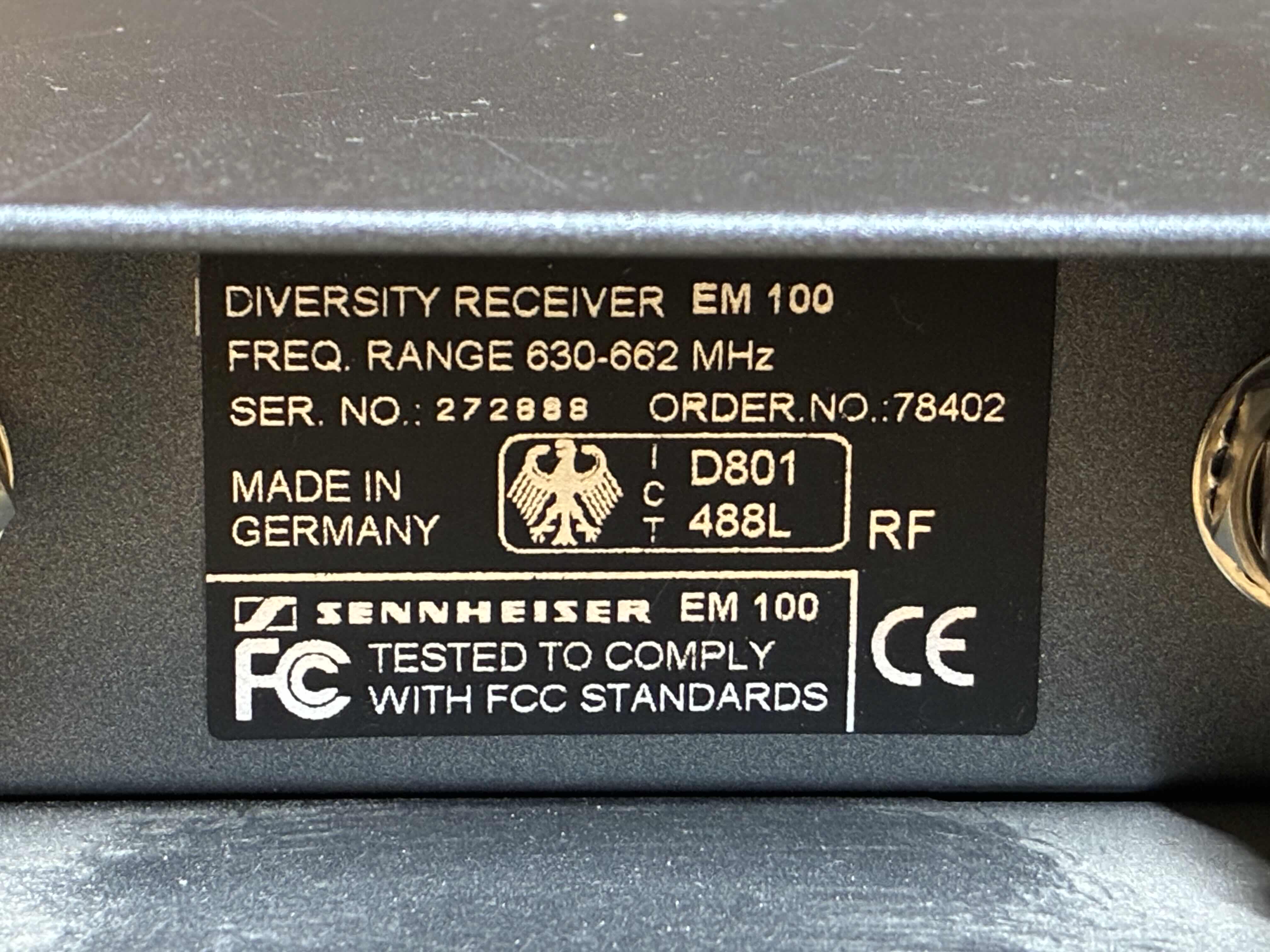 Photo 1 of SENNHEISER DIVERSITY RECEIVER EW 100
