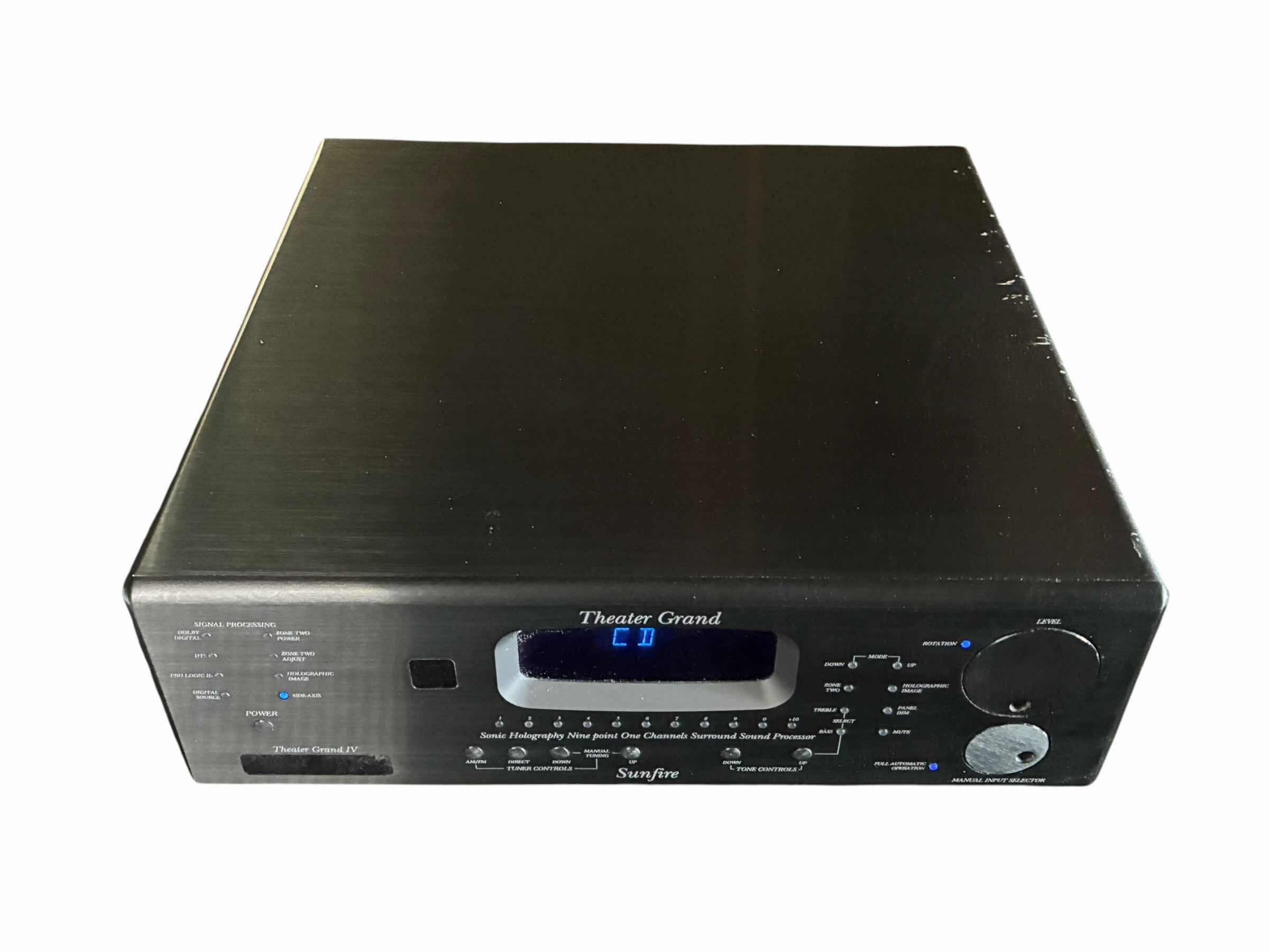 View 2 of SUNFIRE BOB CARVER THEATRE GRAND IV PROCESSOR II 5.1 CHANNEL SURROUND SOUND PROCESSOR $2680