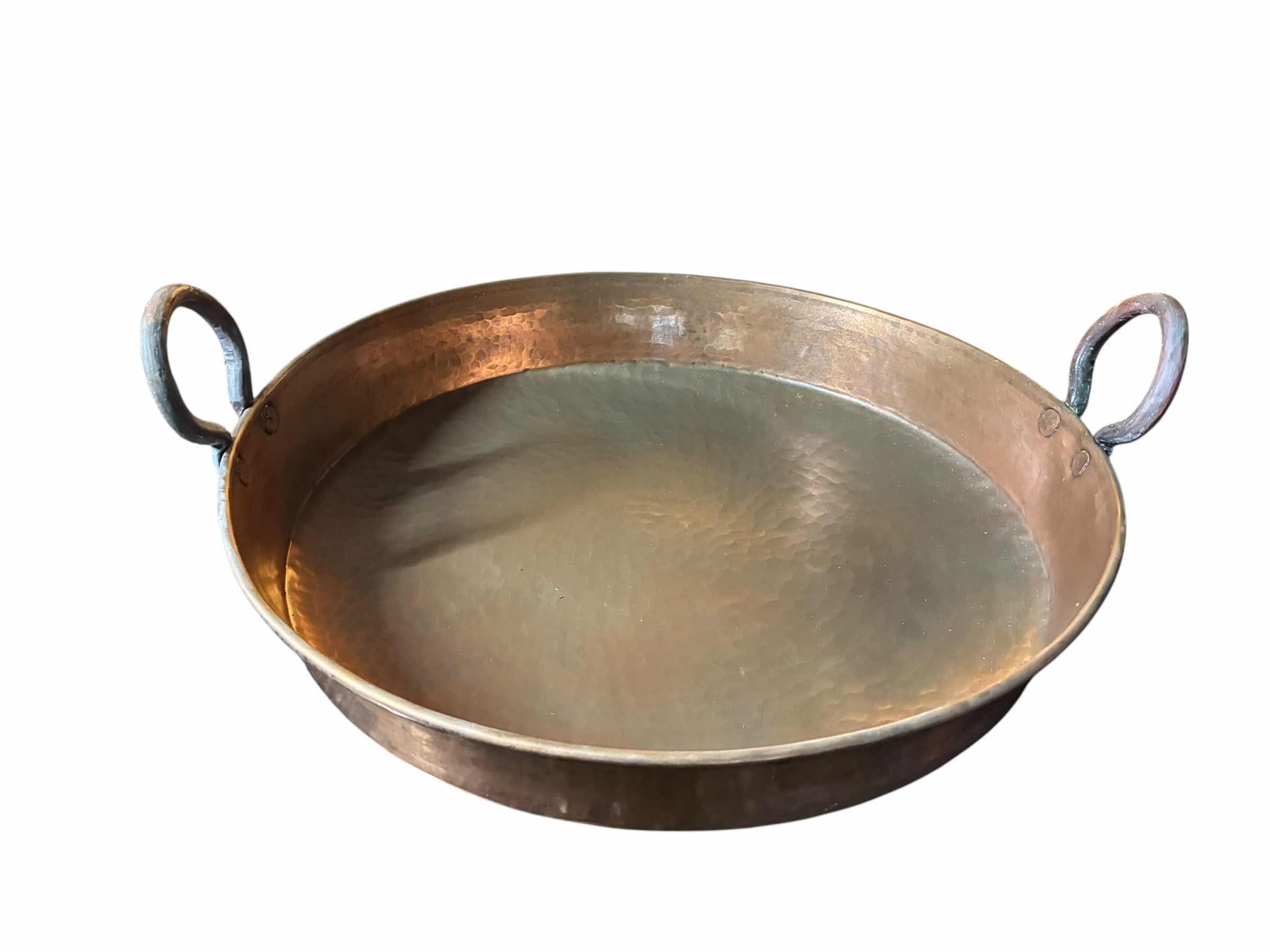 Photo 1 of ANTIQUE DOUBLE HANDLE PAN 19.5“ X 4“