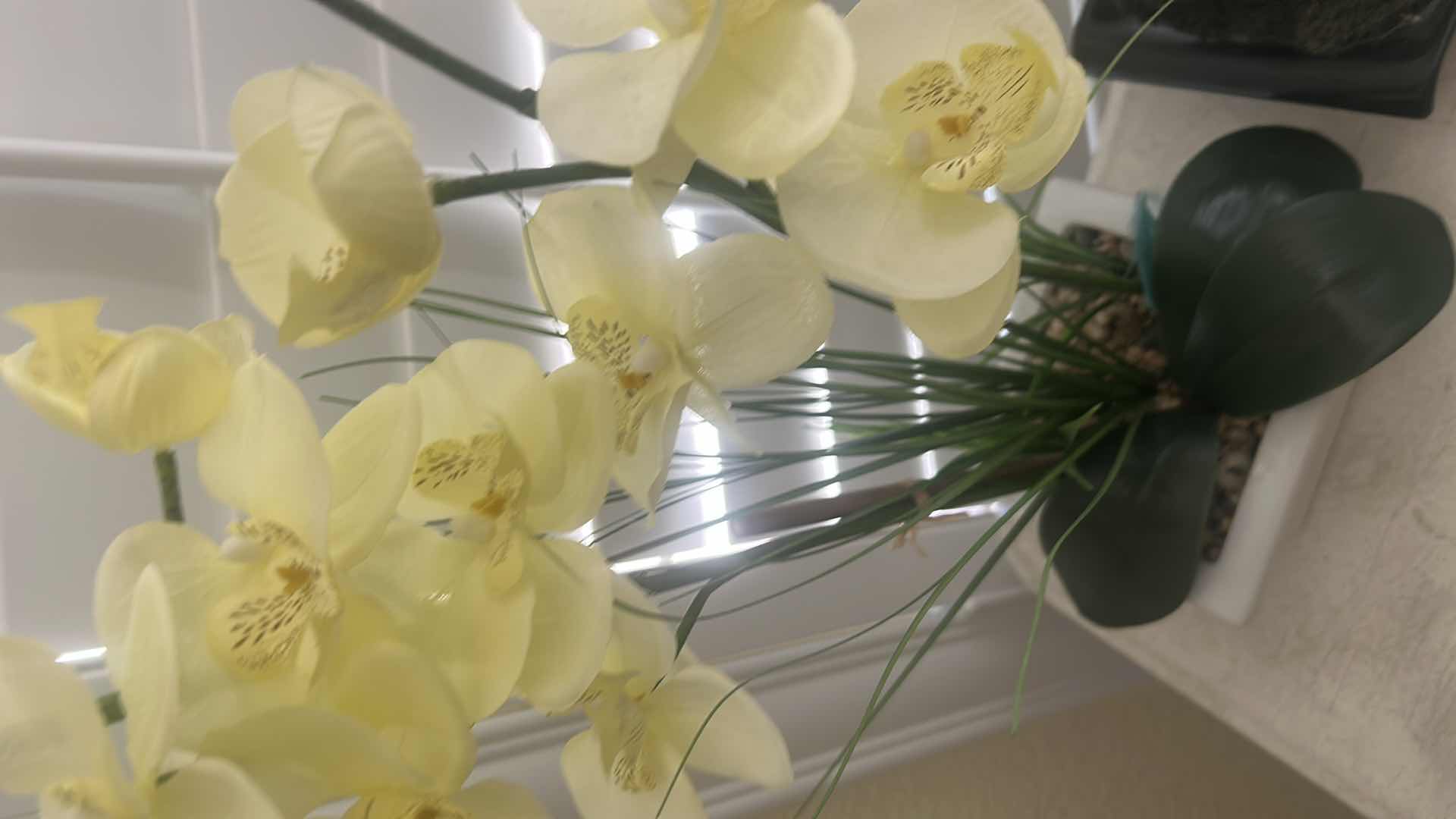 Photo 1 of 4- FAUX ARRANGEMENTS ORCHID TULIPS