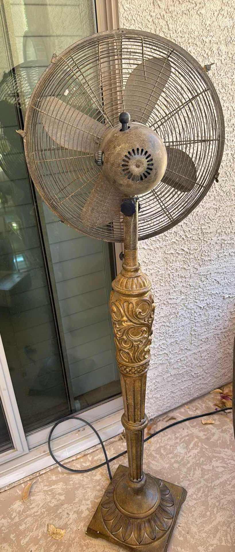 Photo 1 of VINTAGE FREESTANDING, HEAVY GOLD FAN