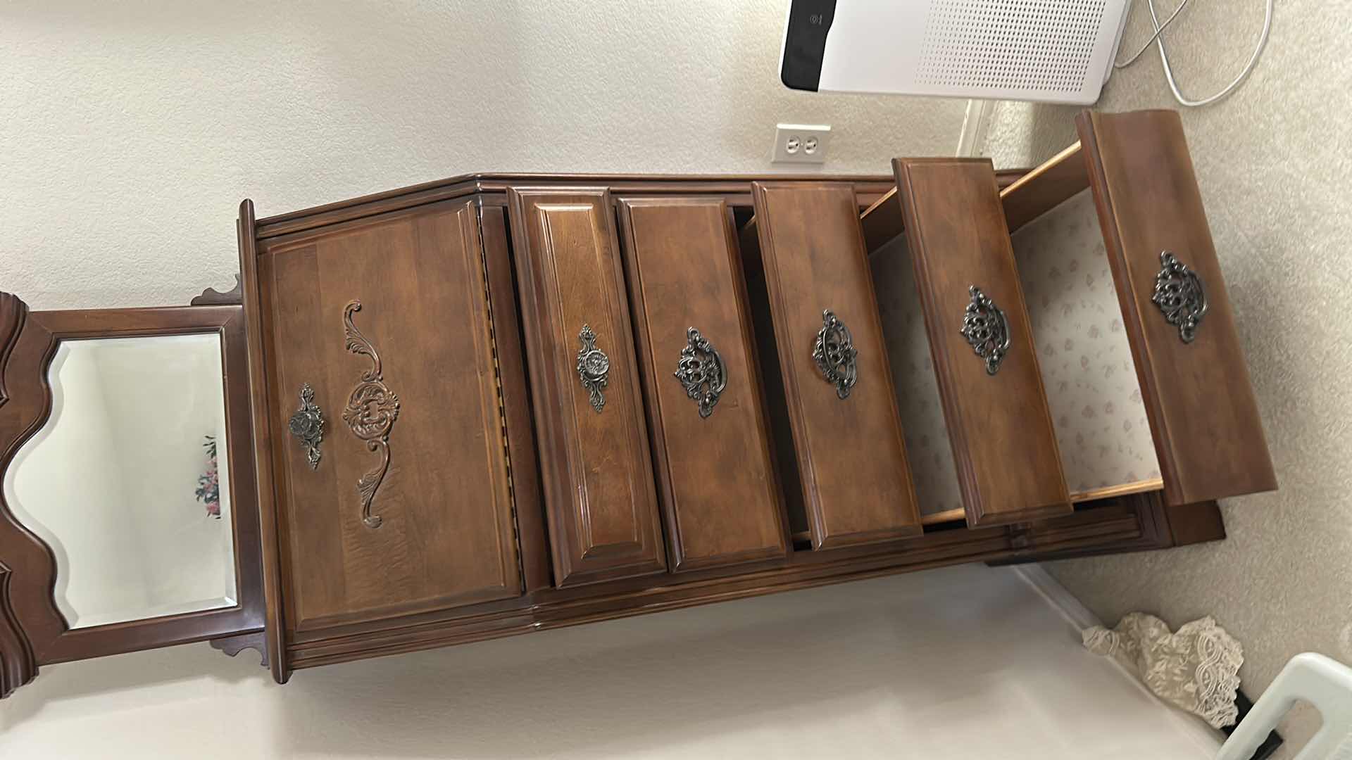 Photo 1 of LEXINGTON VICTORIAN SAMPLER LINGERIE CHEST WITH FIVE DRAWERS AND PULL DOWN WRITING COMPARTMENT. 26“ x 17“ x H75“