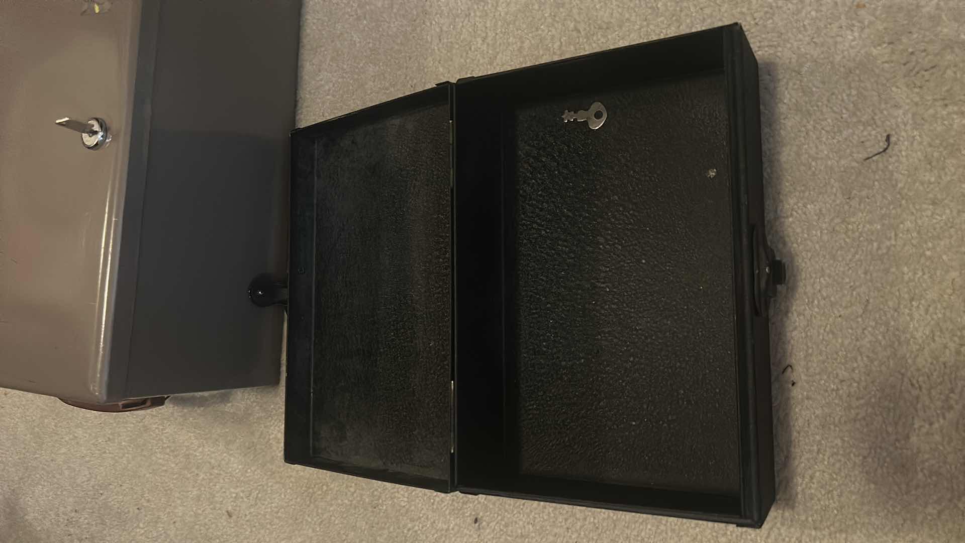 Photo 1 of THREE VINTAGE METAL STORAGE BOXES