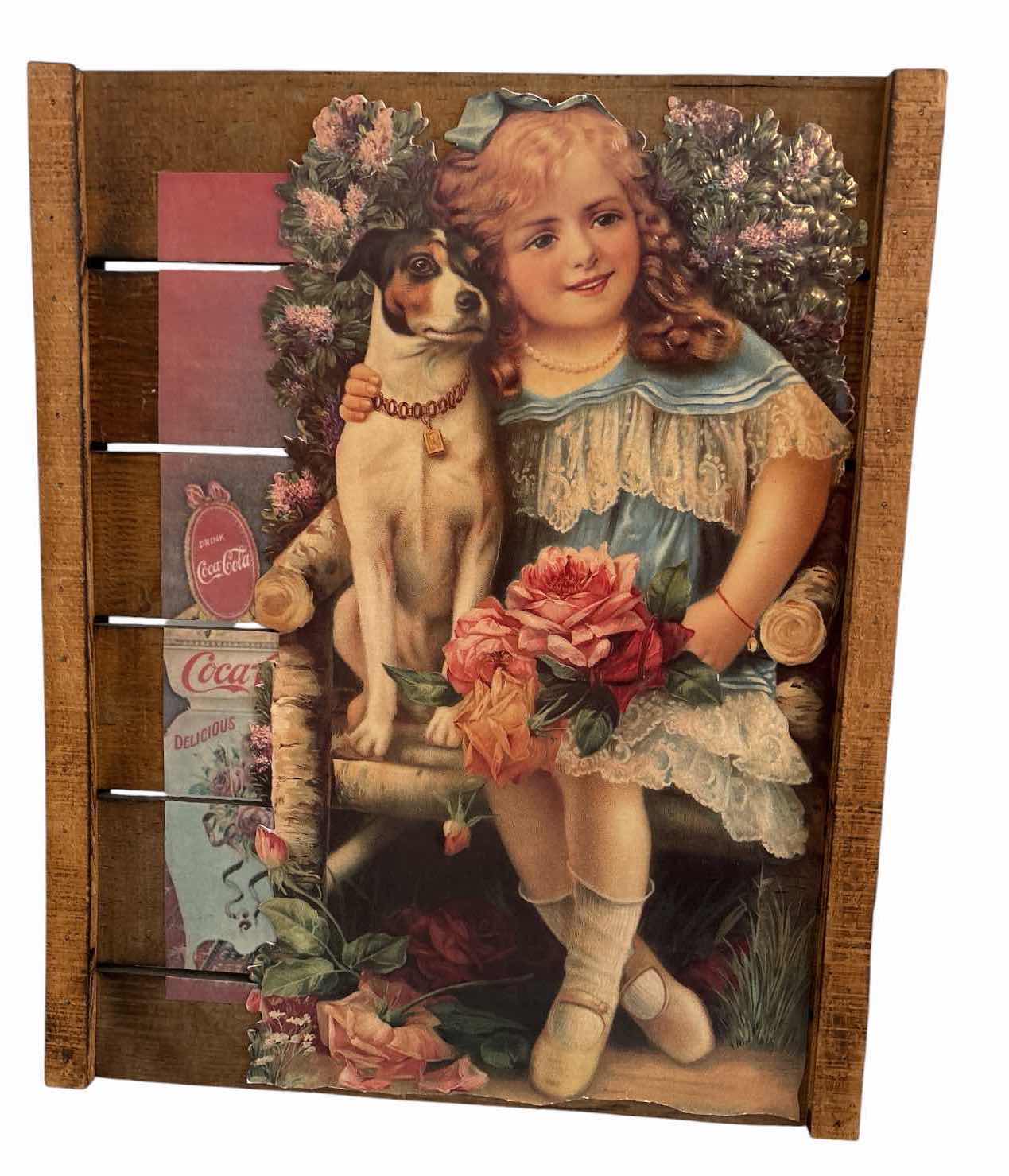 Photo 1 of (2)PCS VINTAGE STYLE HANDMADE WOOD WALL DÉCOR MAGAZINE RACK/WALL POCKET AND “CLEAN BEDS 20¢” 13”X16.5”