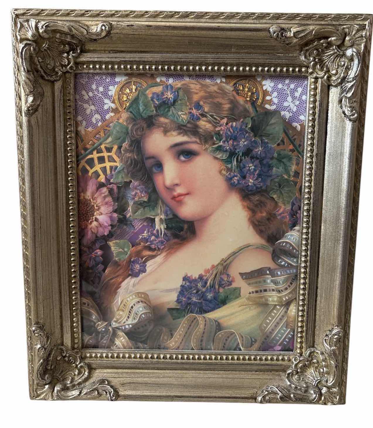 Photo 1 of (3)PCS VICTORIAN STYLE TABLETOP PICTURE FRAMES WITH EASEL STANDS 11”X13” $70