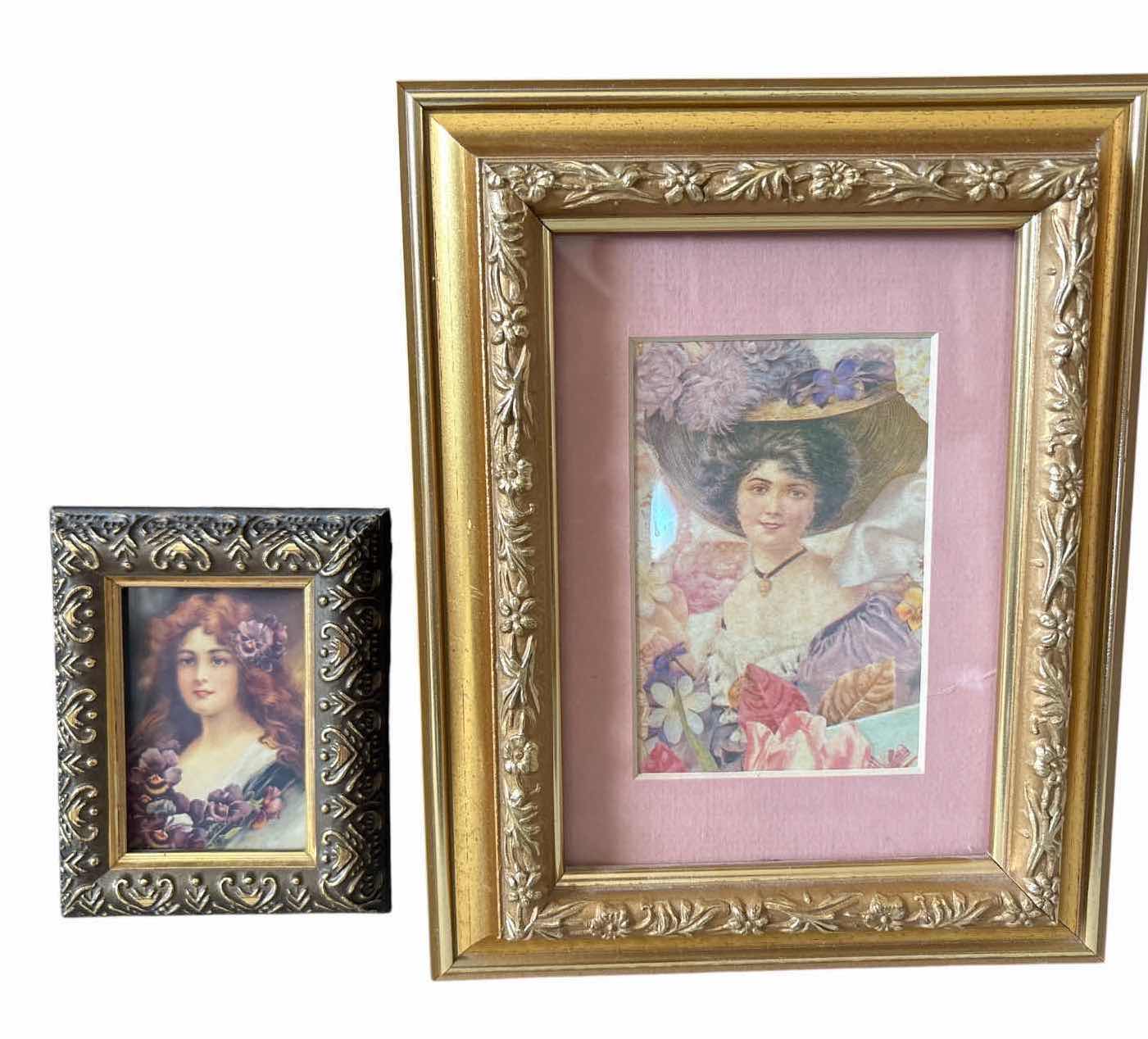 Photo 1 of (3)PCS VICTORIAN STYLE TABLETOP PICTURE FRAMES WITH EASEL STANDS 11”X13” $70