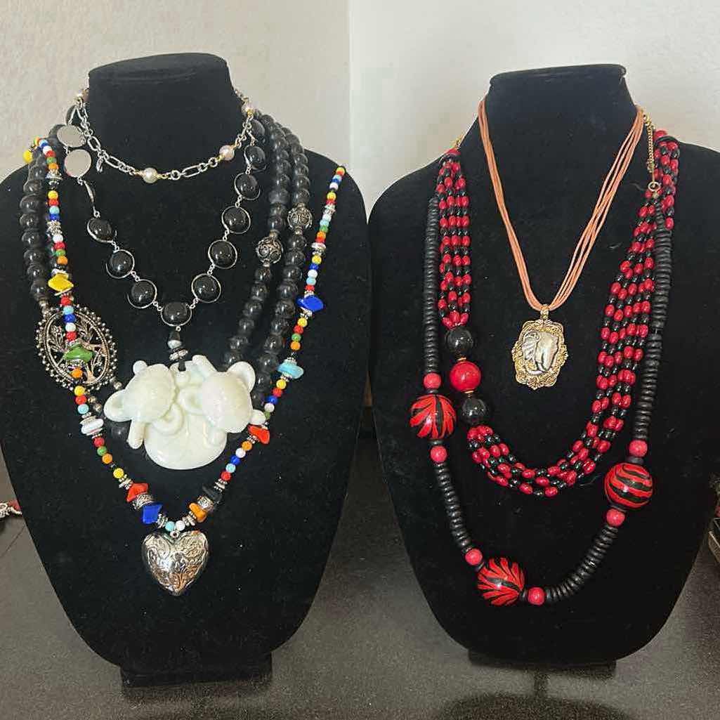 Photo 1 of 7- ASSORTMENT OF BEADED NECKLACES