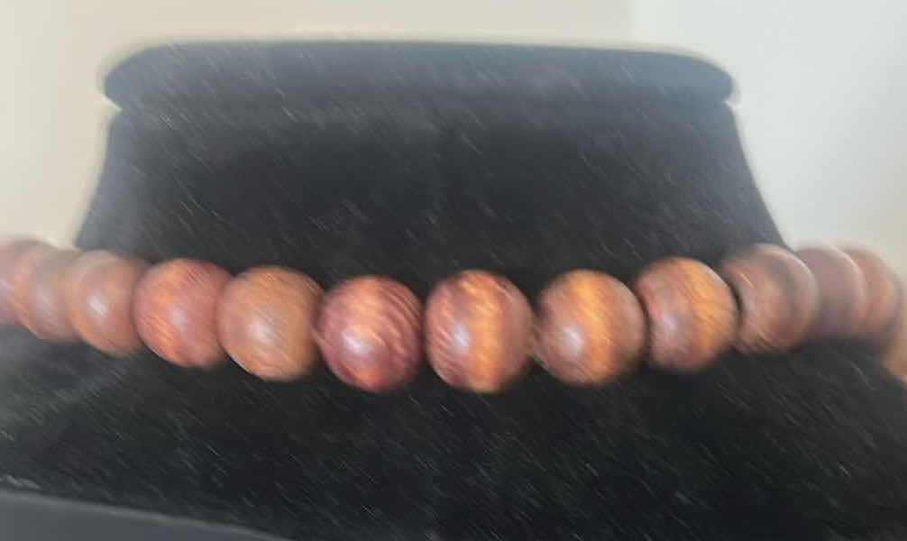 View 3 of VINTAGE BOHEMIAN STATEMENT NECKLACE W HAND CARVED WOODEN ELEPHANT PENDANT