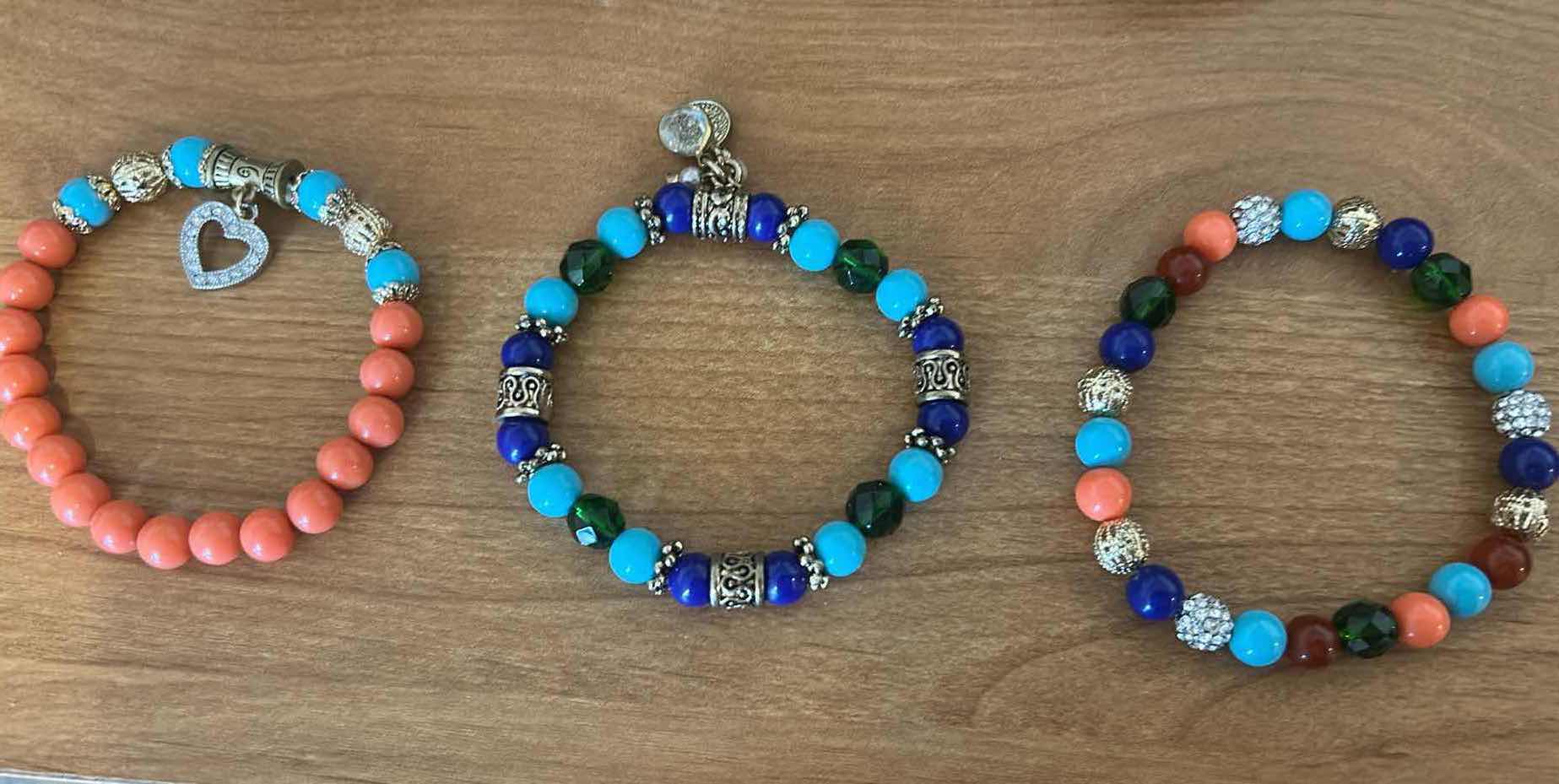 Photo 1 of 7- BOHO FASHION BRACELETS W STRETCH BEADED DESIGN