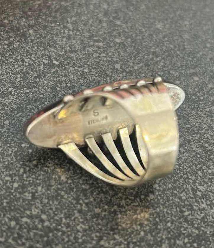 Photo 1 of VINTAGE NAVAHO STYLE  RINF W SONORAN GOLD TURQUOISE STONE SET IN STERLING SILVER SIZE 7
