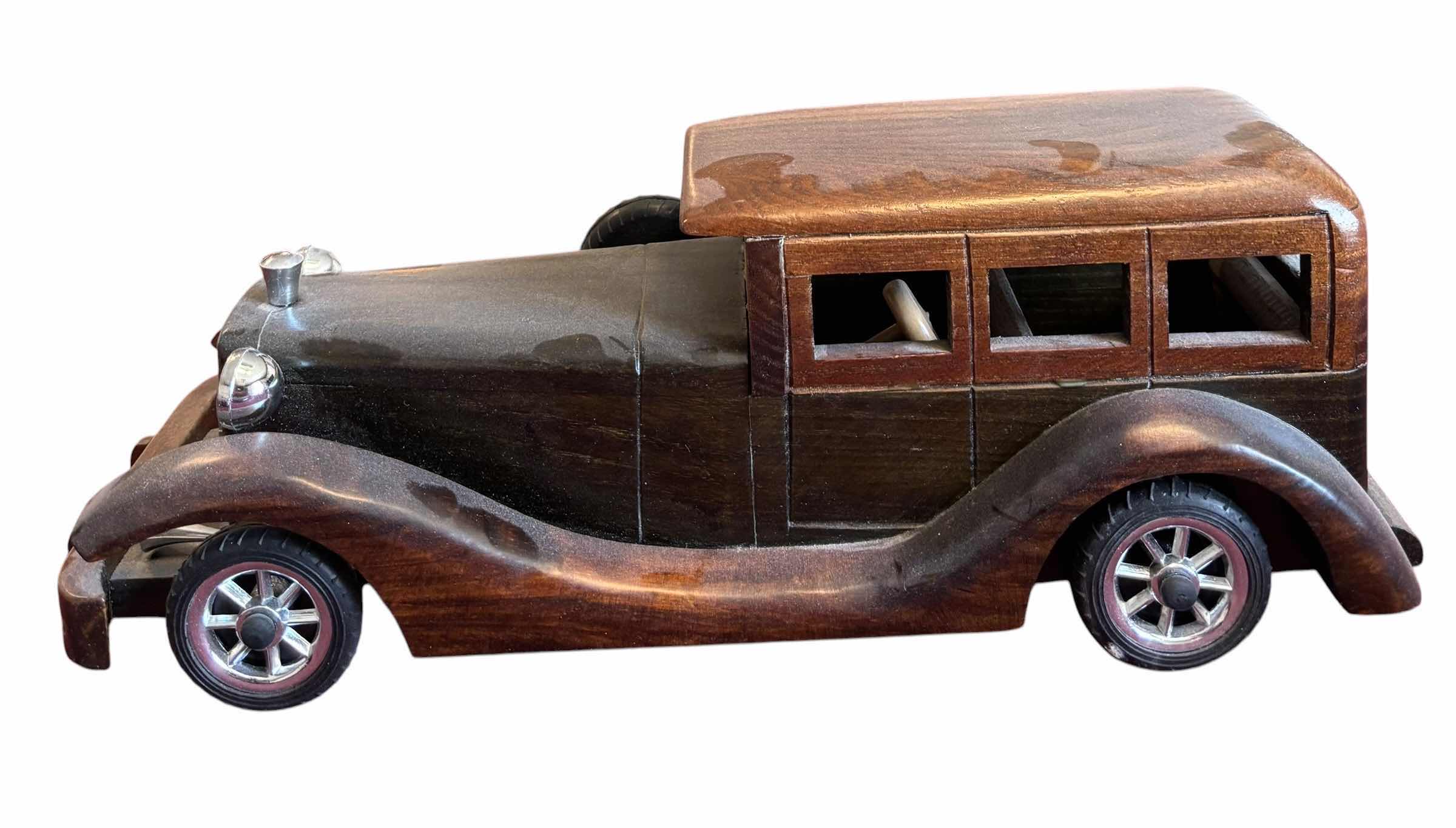 Photo 1 of WOOD MODEL CARS (2) 11”L