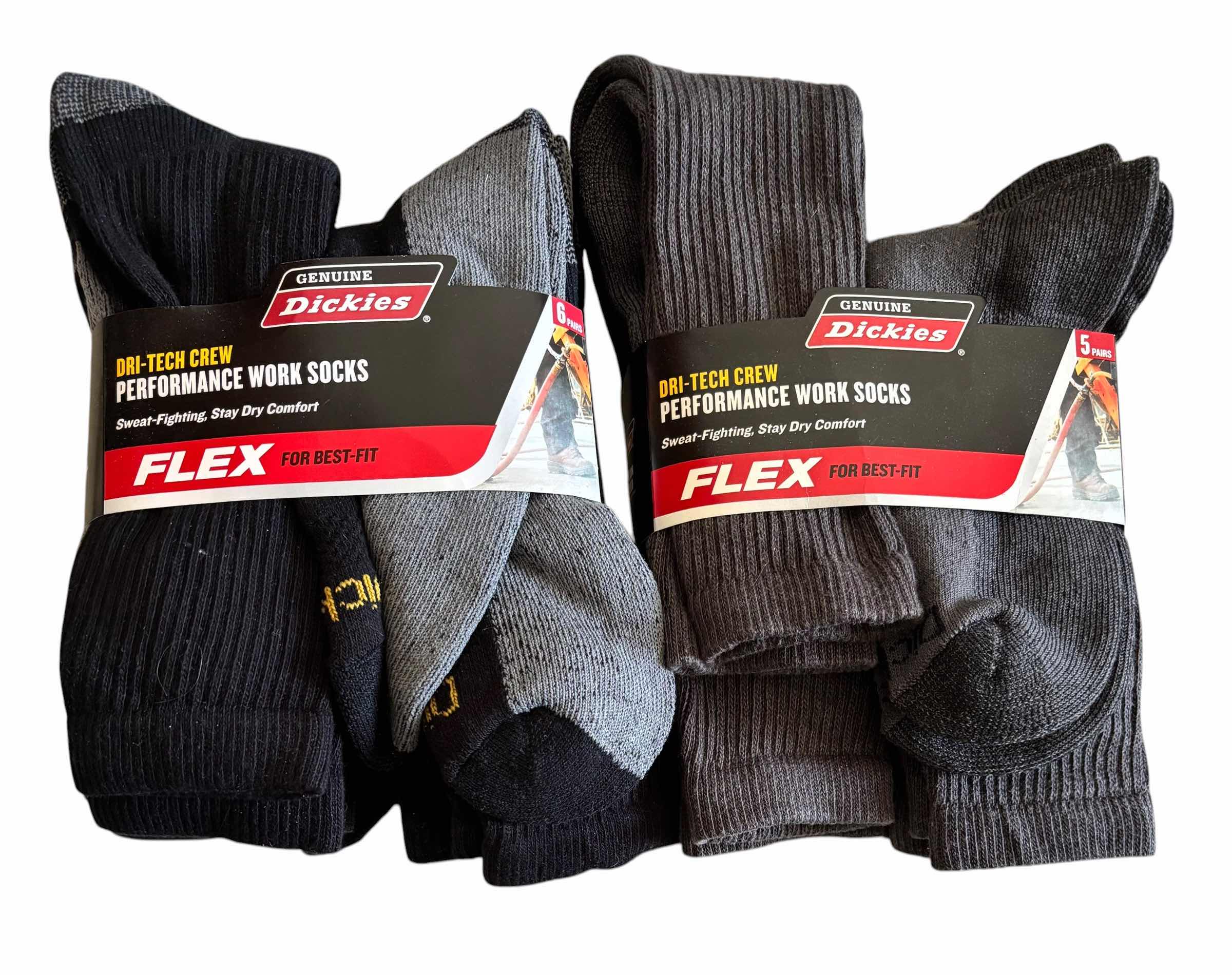 Photo 1 of NIP DICKIES DRI-TECH PERFORMANCE WORK SOCKS (2) $40